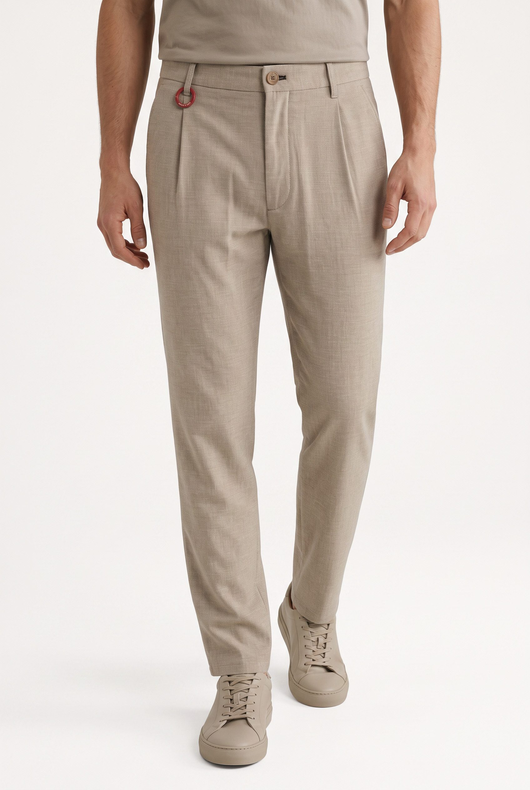 Joop Jeans Chinohose Lead2 mit Bundfalte & Bügelfalte, Loose Fit