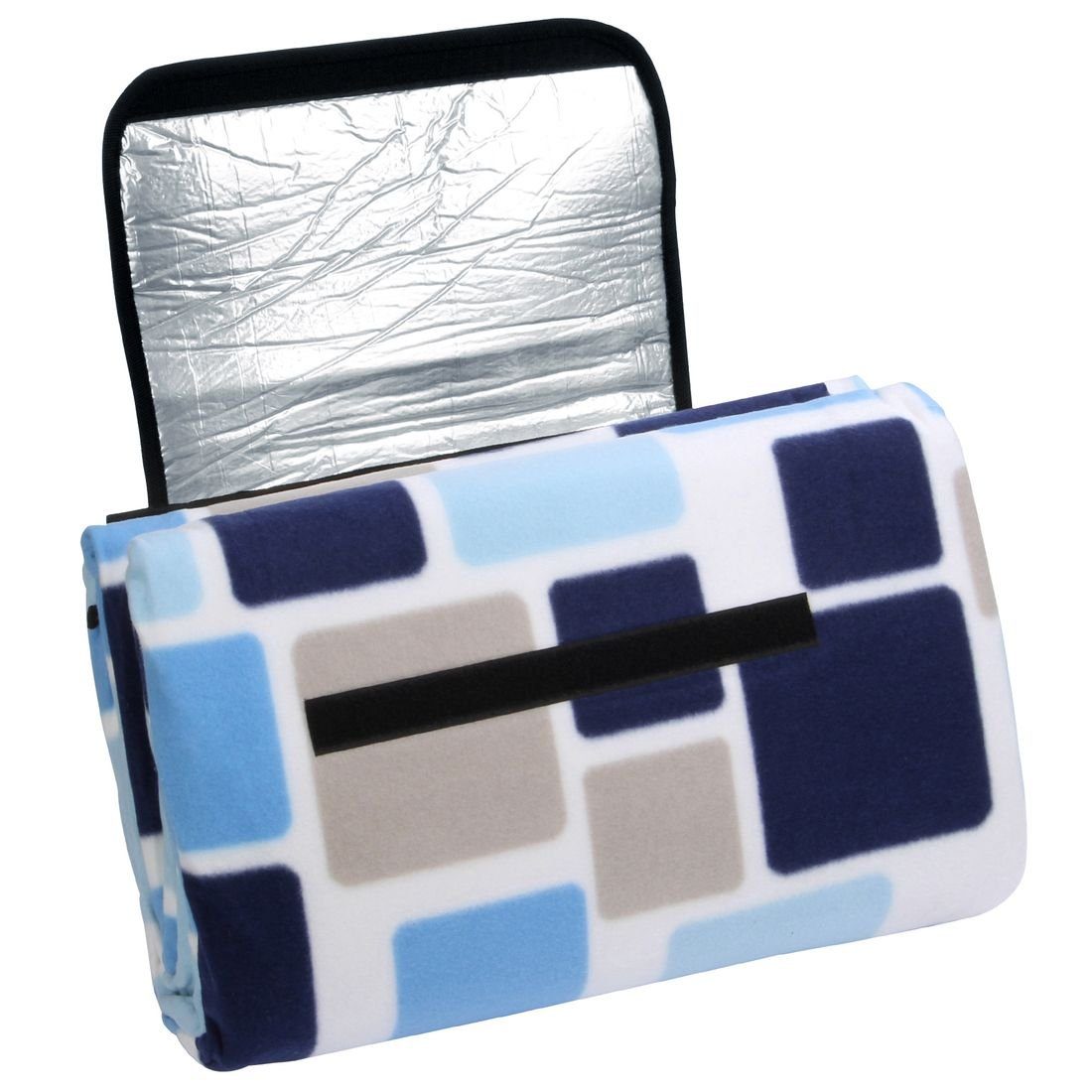 Picknickdecke yourGEAR Cube XL Picknickdecke 200x200 Camping Fleece Decke wasserdichte & isolierte Stranddecke, yourGEAR