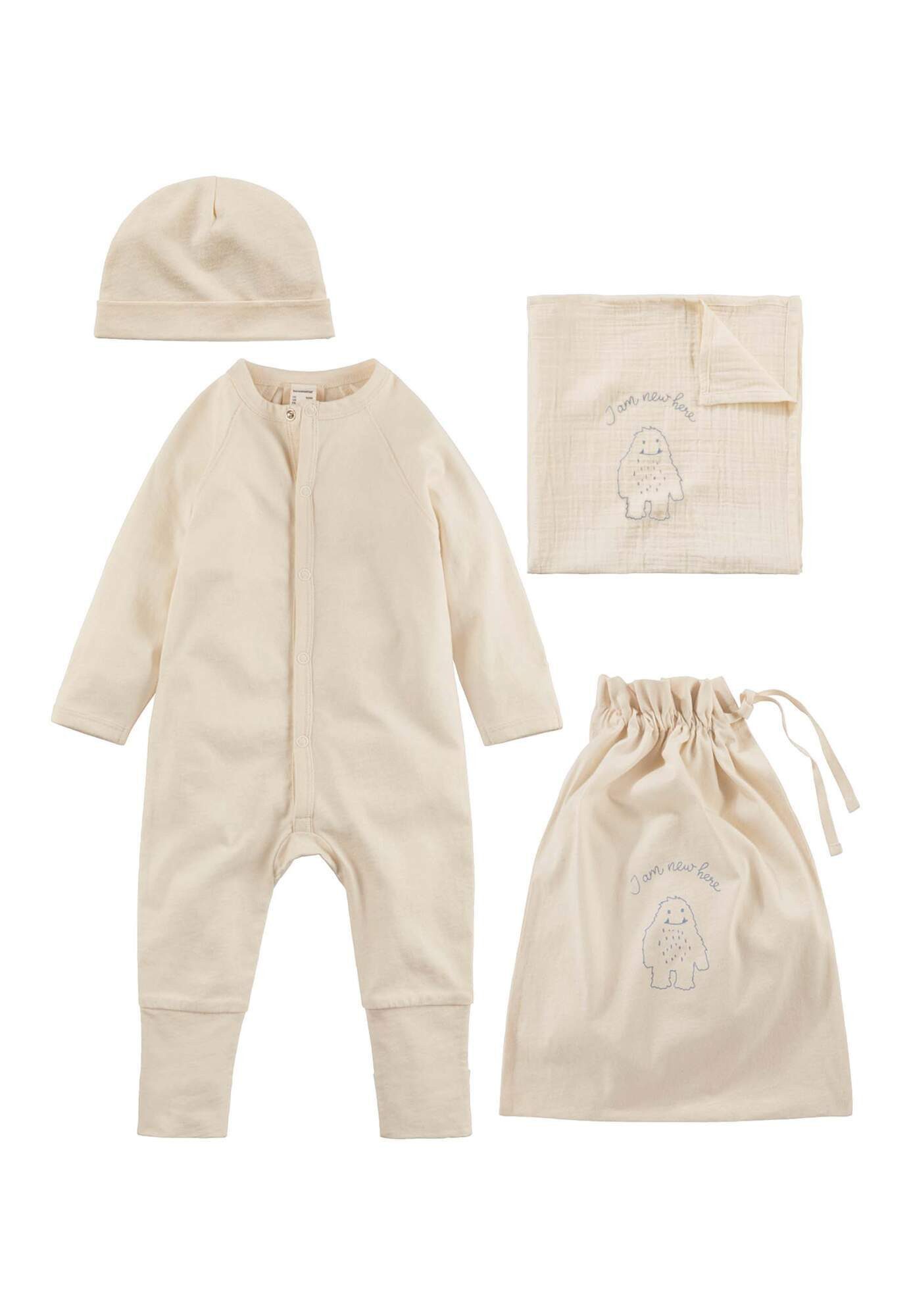 Hessnatur Erstausstattungspaket aus reiner Bio-Baumwolle (Erstausstattung Newborn im Set, 2-tlg., aus reiner Bio-Baumwolle)