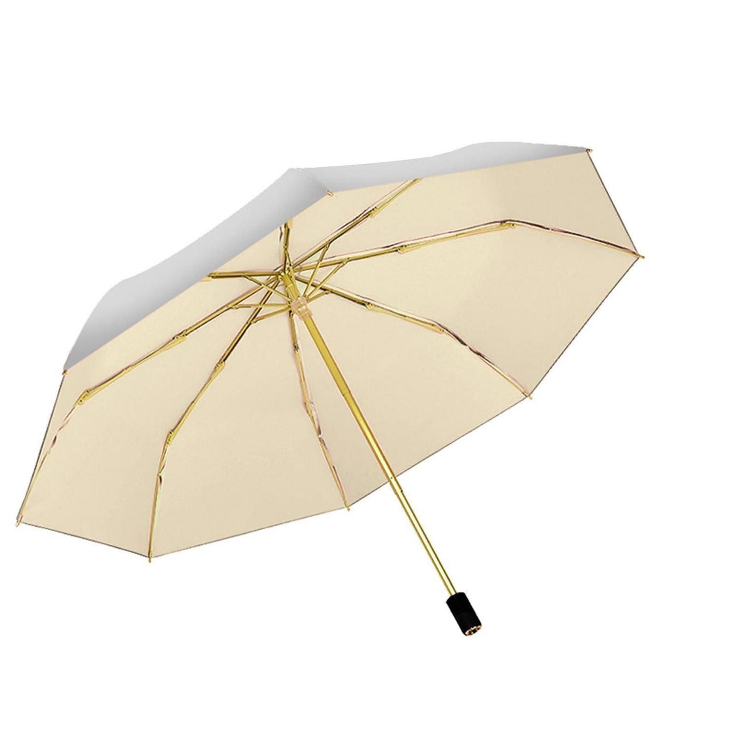 LuxusKollektion Taschenregenschirm UV-Regenschirm Sonnenschutz Kompakt