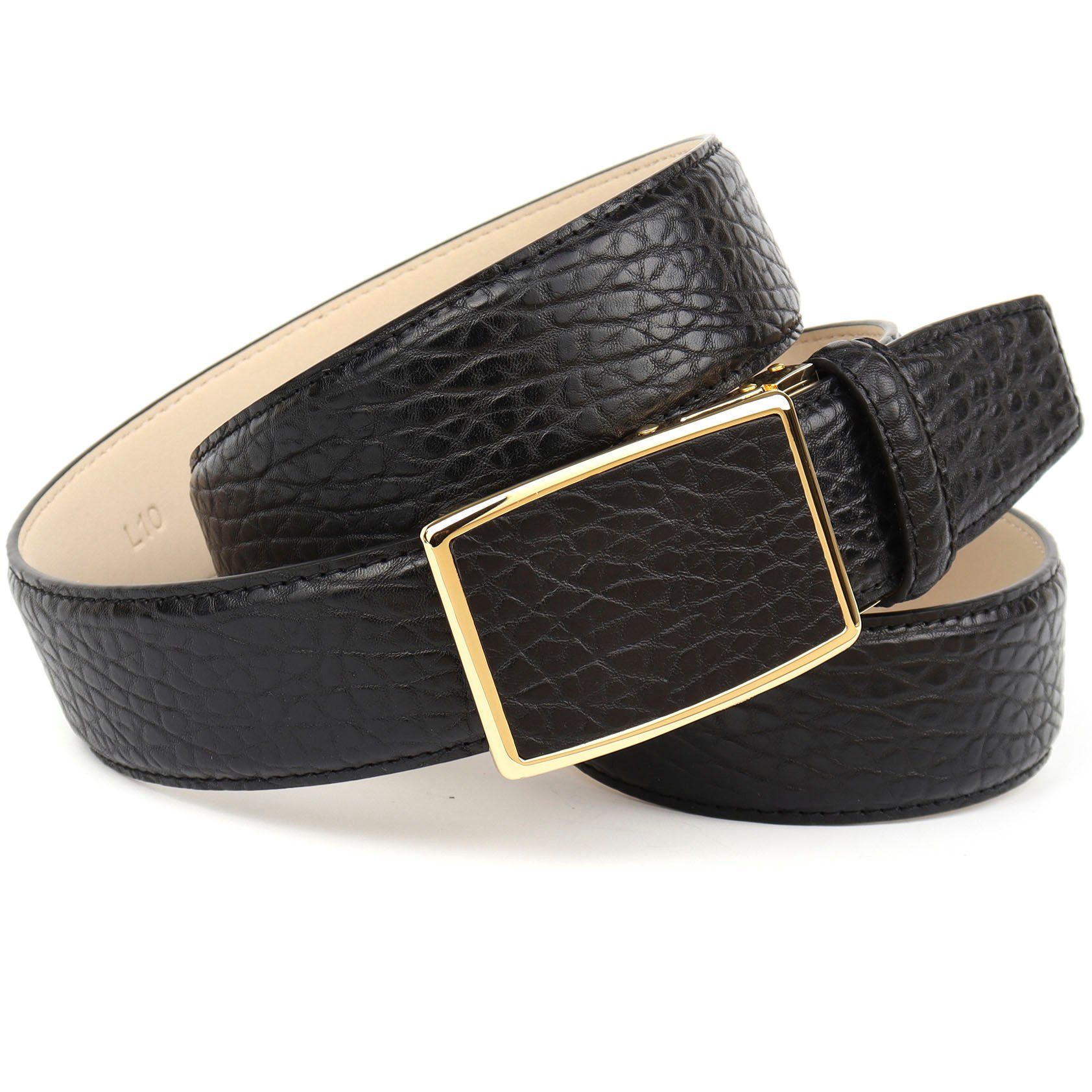 Anthoni Crown Ledergürtel Automatik Schließe