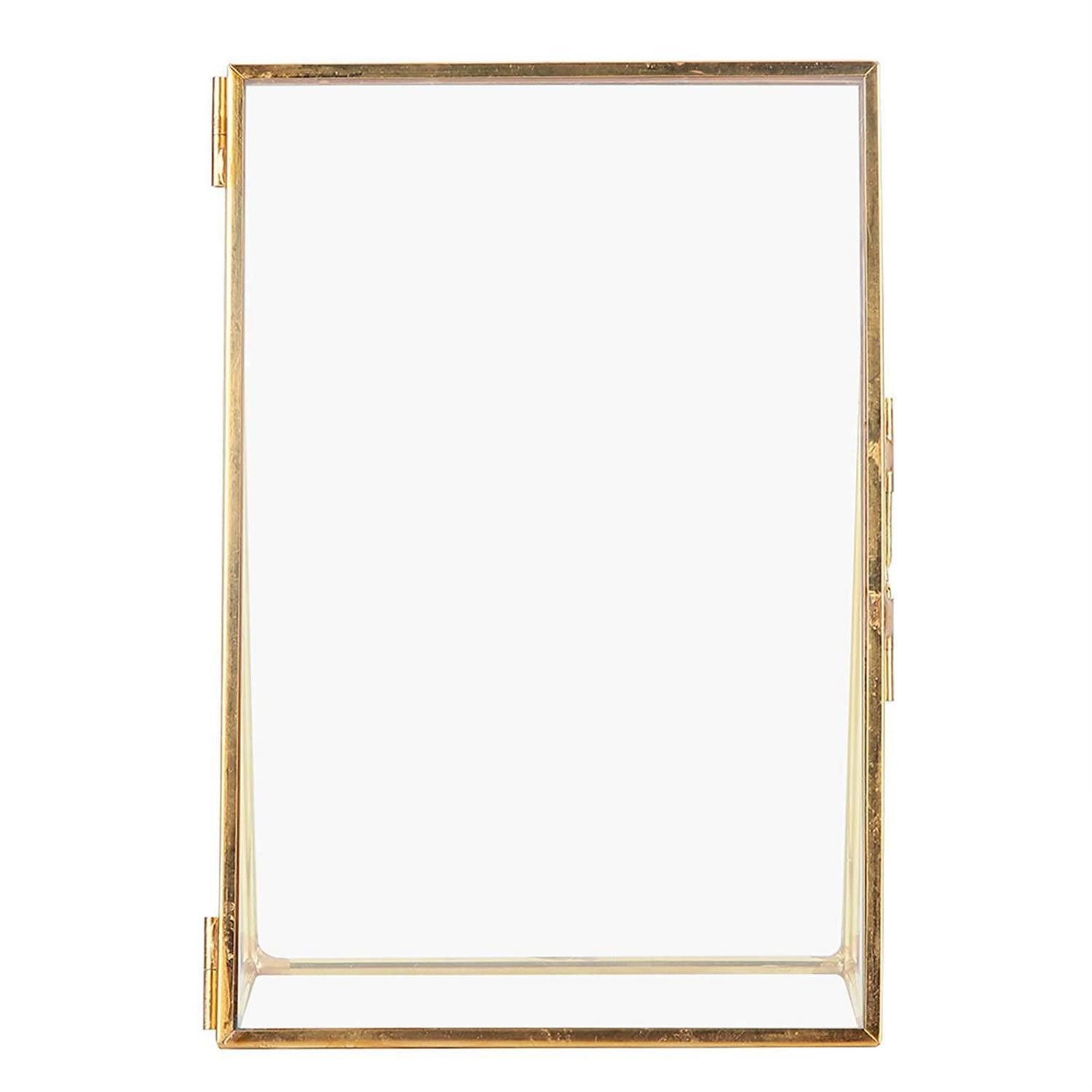 LuxusKollektion Einzelrahmen Bilderrahmen Retro Glas Metall 5x7inch, (1 St)