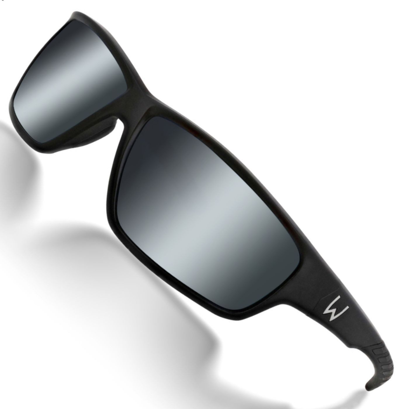WESTIN Sonnenbrille Westin W6 Sport 20 Matte Black Smoke Silver Flash Blue - Polbrille