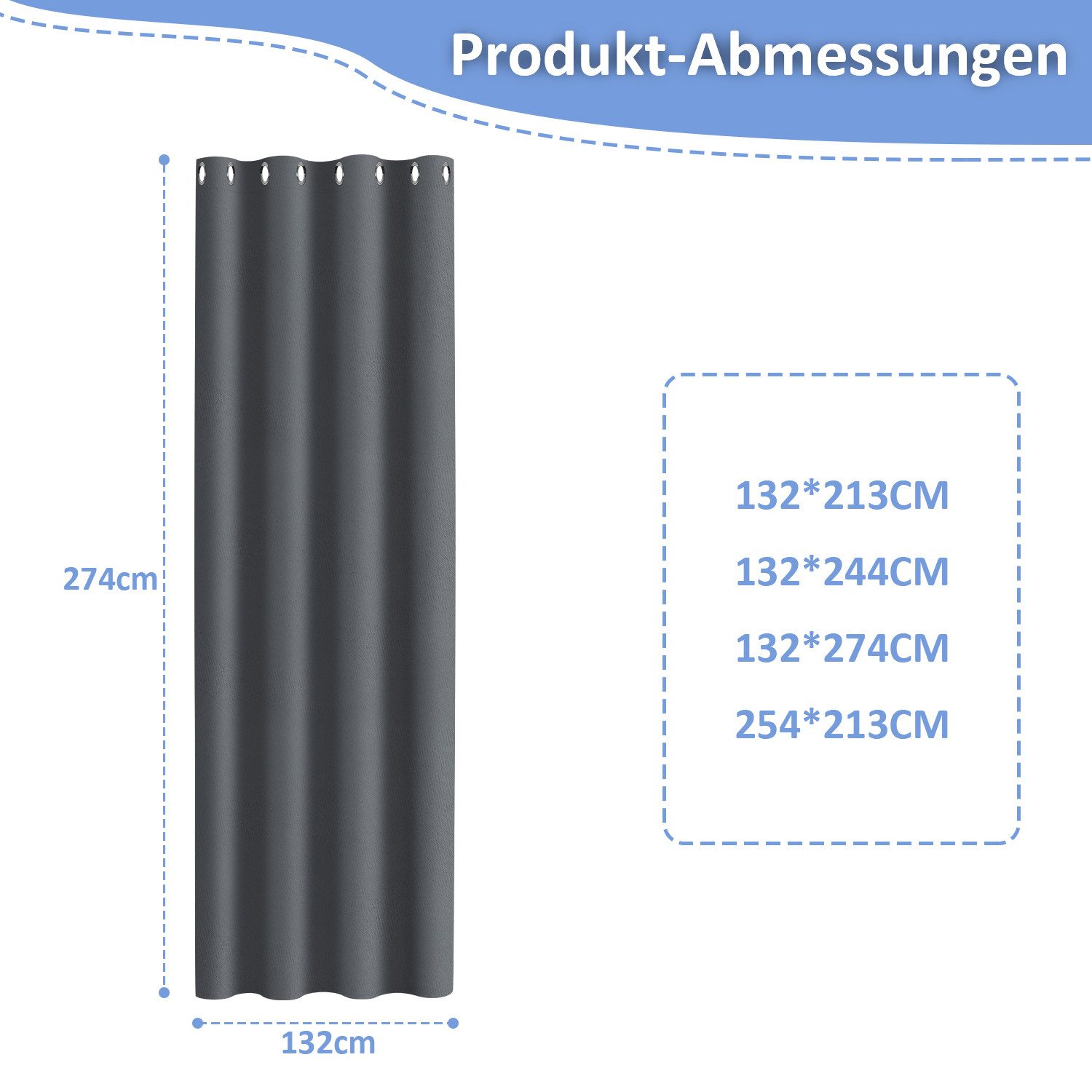 Clanmacy Outdoorvorhang Outdoor Vorhang Außenvorhang Gardinen günstig online kaufen