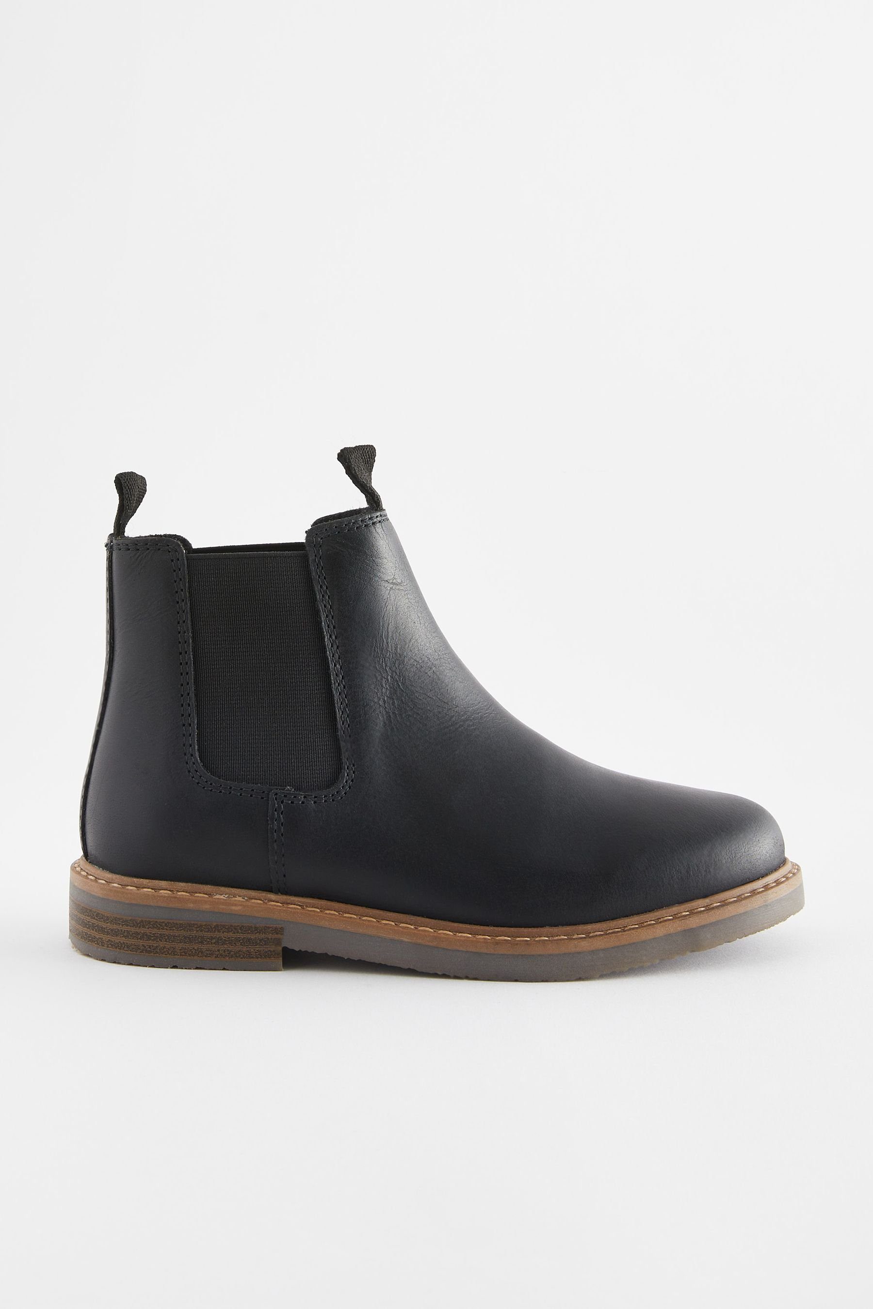 Next Chelsea-Stiefeletten aus Leder, weite Passform günstig online kaufen