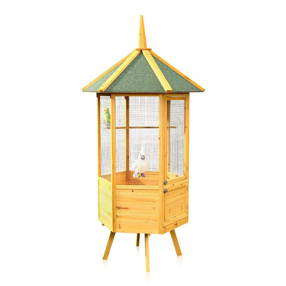 Vogelhaus Vogelvoliere Voliere Vogelkäfig XXL 6-Eck Vogelhaus Vogel Käfig Haus