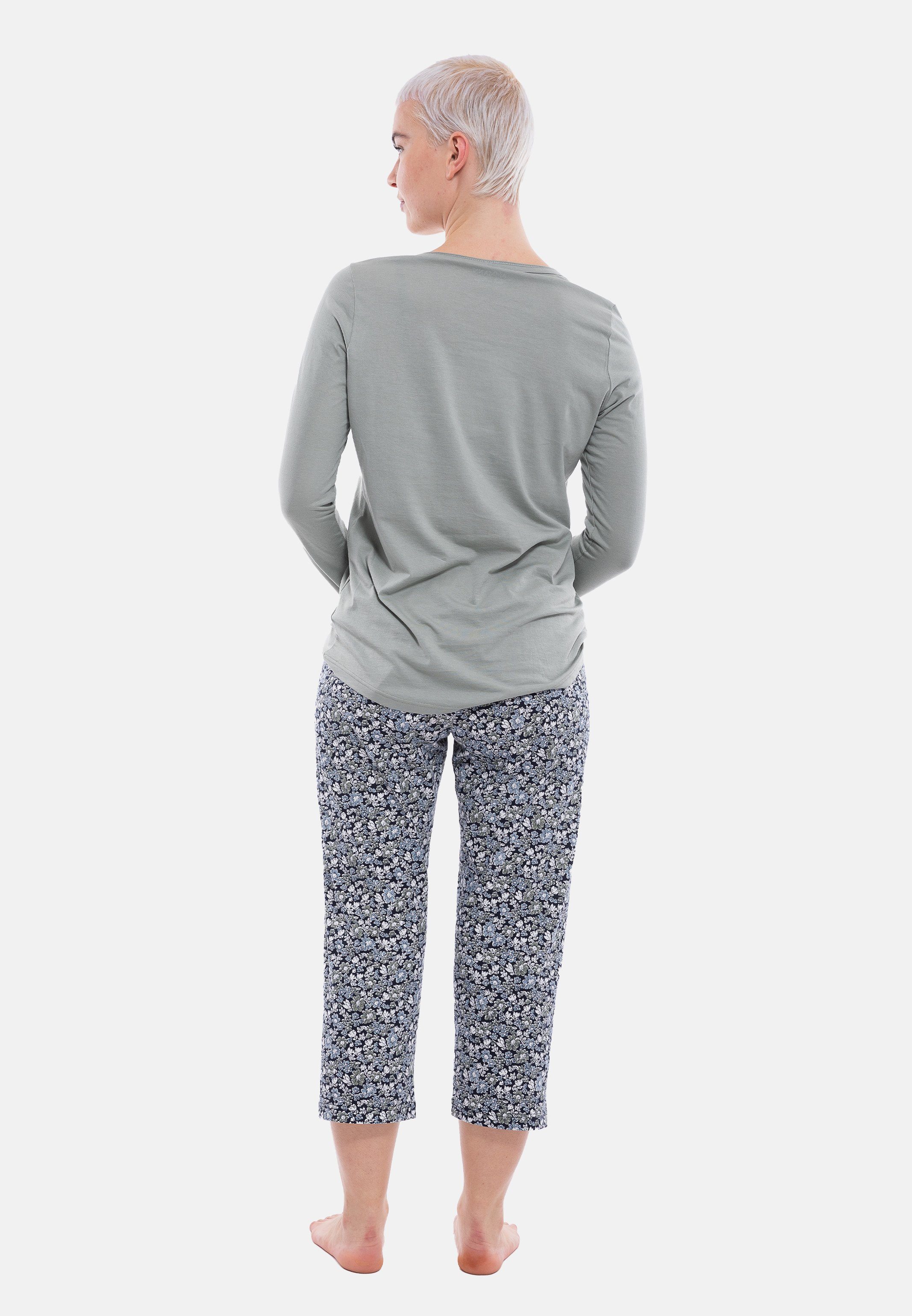 Ammann Pyjama Organic Baumwolle - tlg) Shadow (Set, 2 Schlafanzug - Cotton