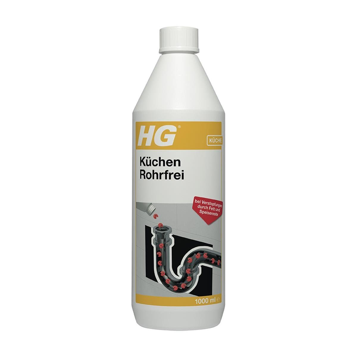 HG HG Küchen Rohrfrei 1L (1er Pack) Rohrreiniger