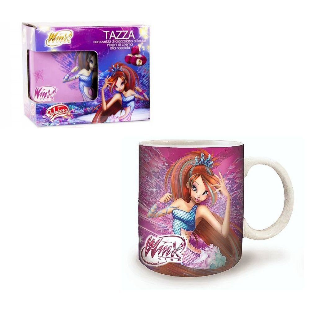 Kindergeschirr-Set Auswahl Keramik Tasse Winx Club 240 ml Henkel-Becher in Geschenkbox