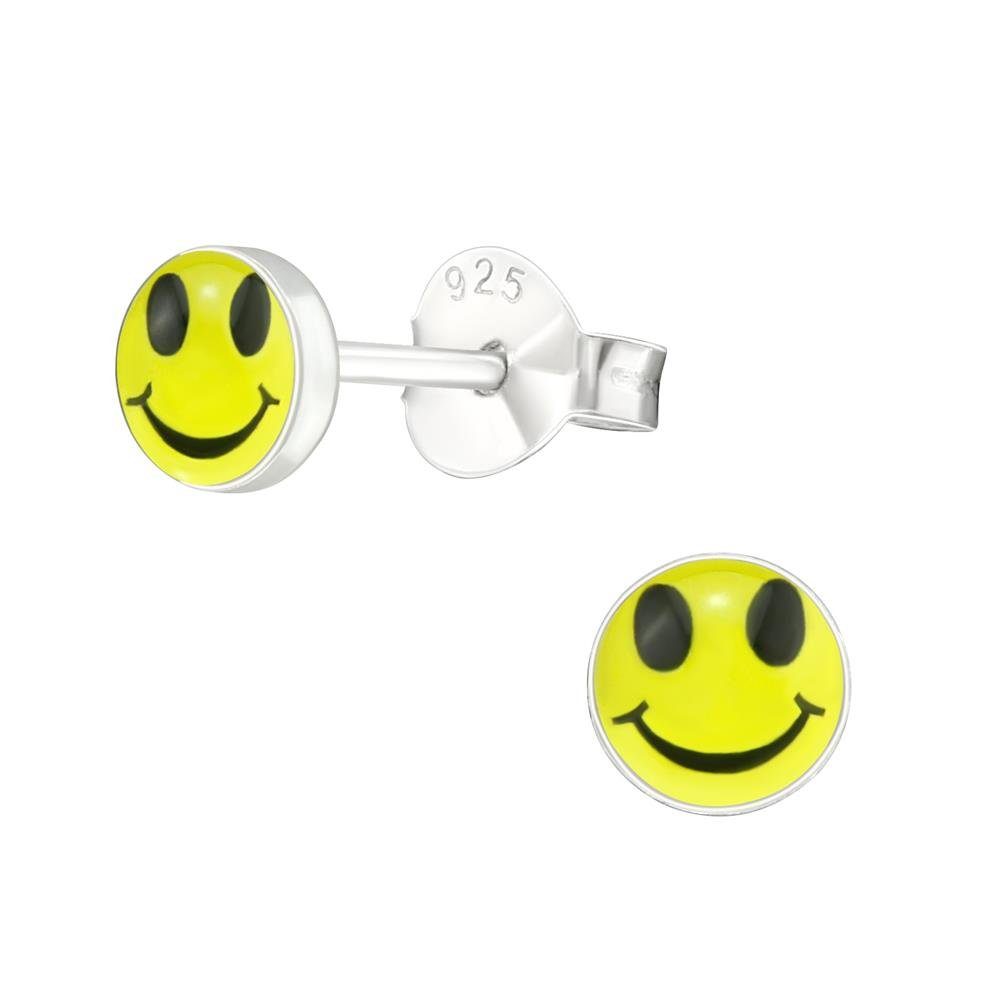 Smiley 2-tlg), Ohrringe (2 Silber (1 Paar aus Ohrring-Set BUNGSA 925 Stück), Ohrschmuck Ohrstecker Kinder