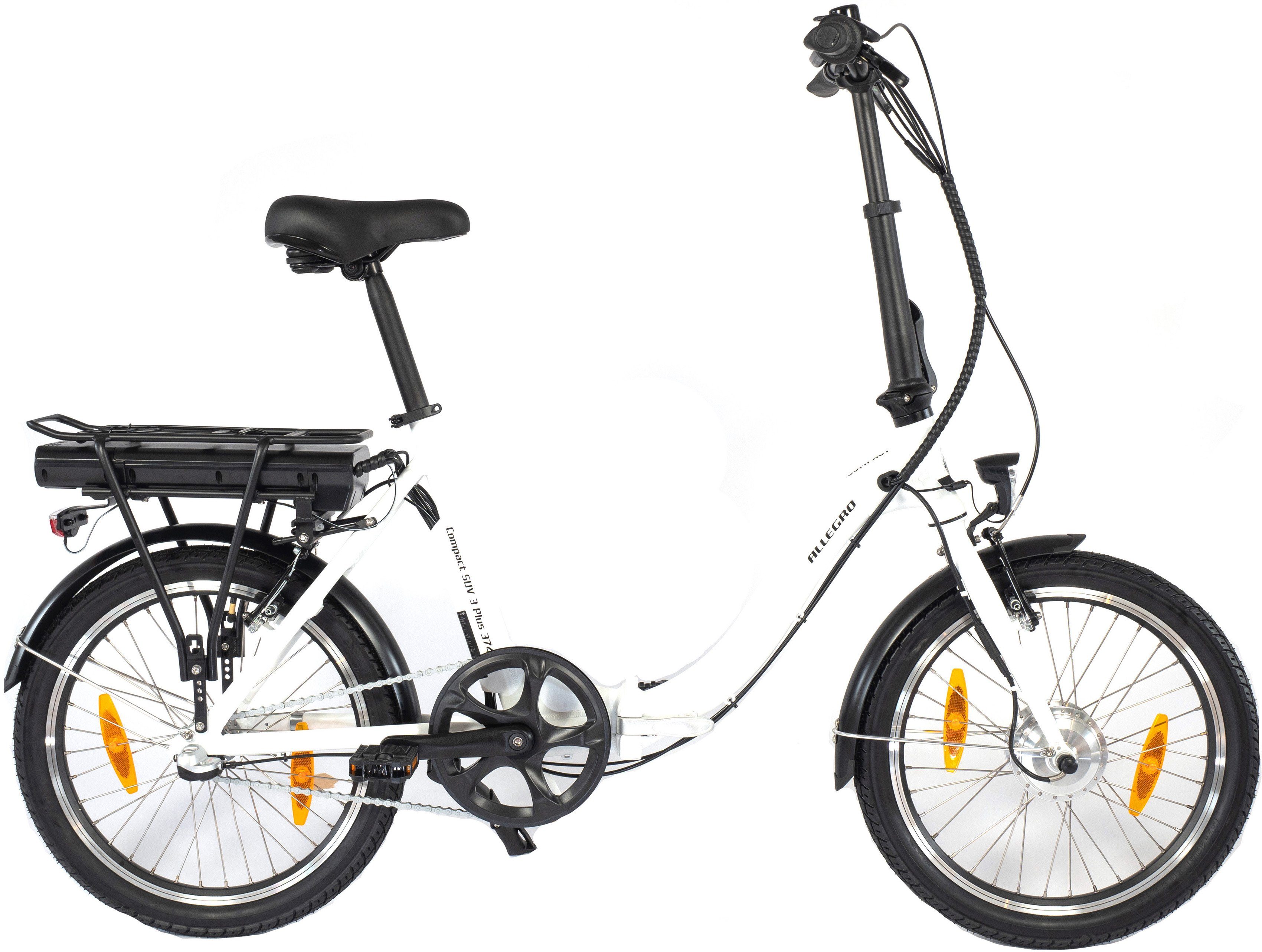ALLEGRO E-Bike Compact SUV 3 Plus 374, 3 Gang Shimano Nexus Schaltwerk, Nabenschaltung, Frontmotor, 374 Wh Akku, Pedelec