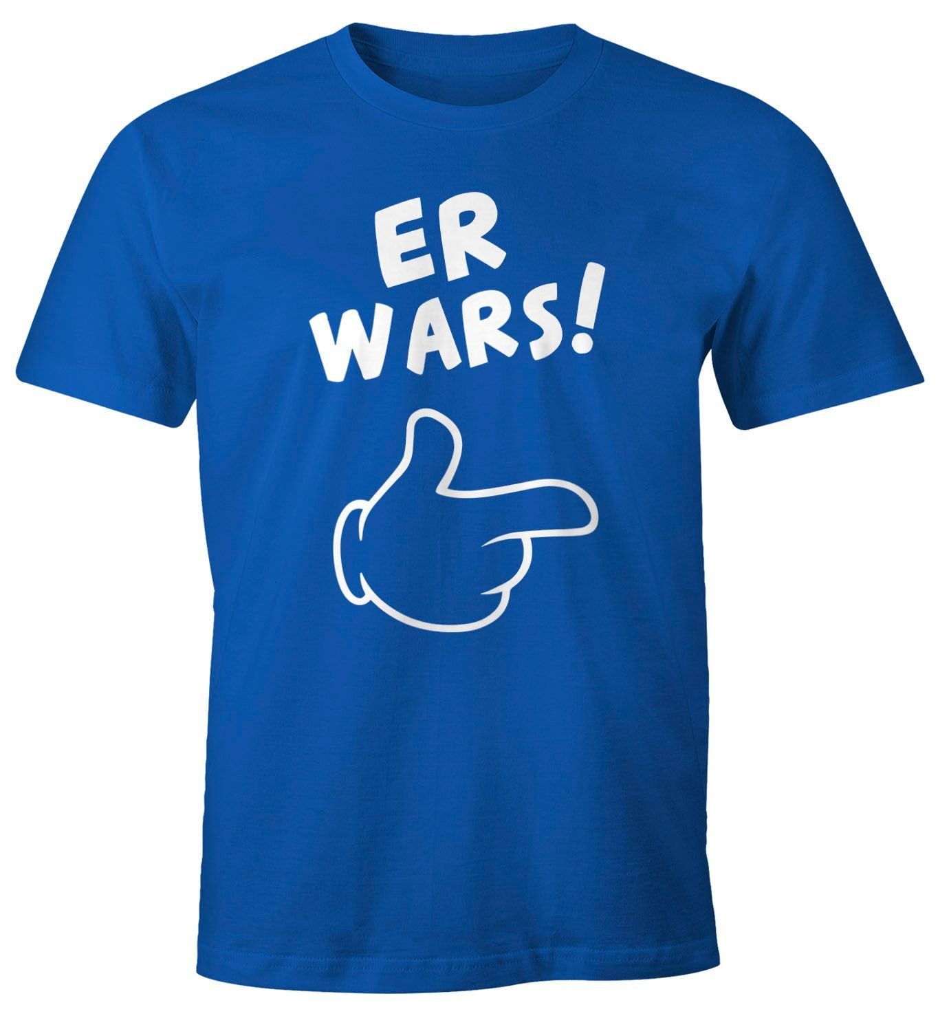 MoonWorks Print-Shirt Herren T-Shirt Er wars günstig online kaufen
