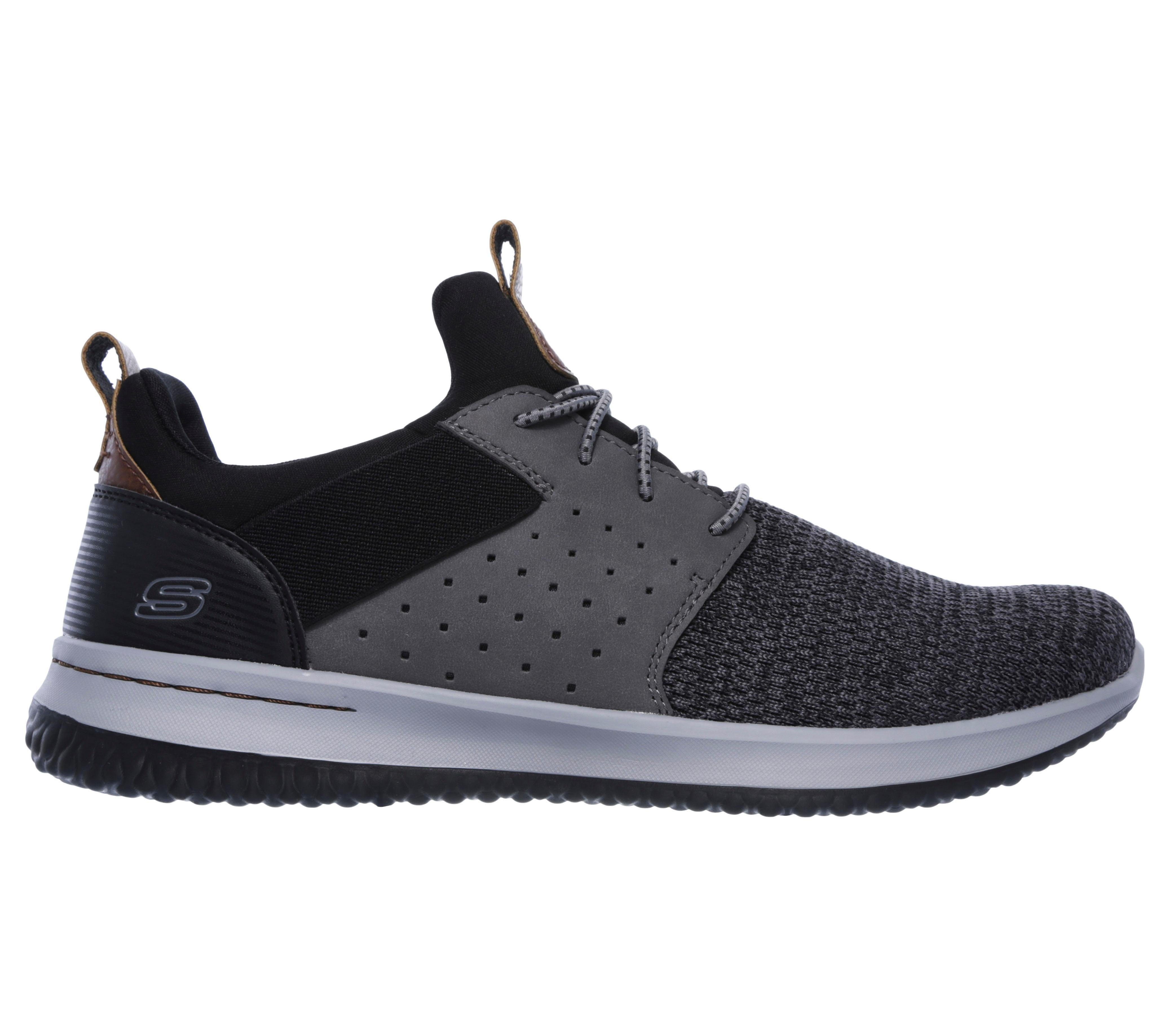 Skechers Delson-Camben Sneaker mit praktischem Gummizug schwarz grau