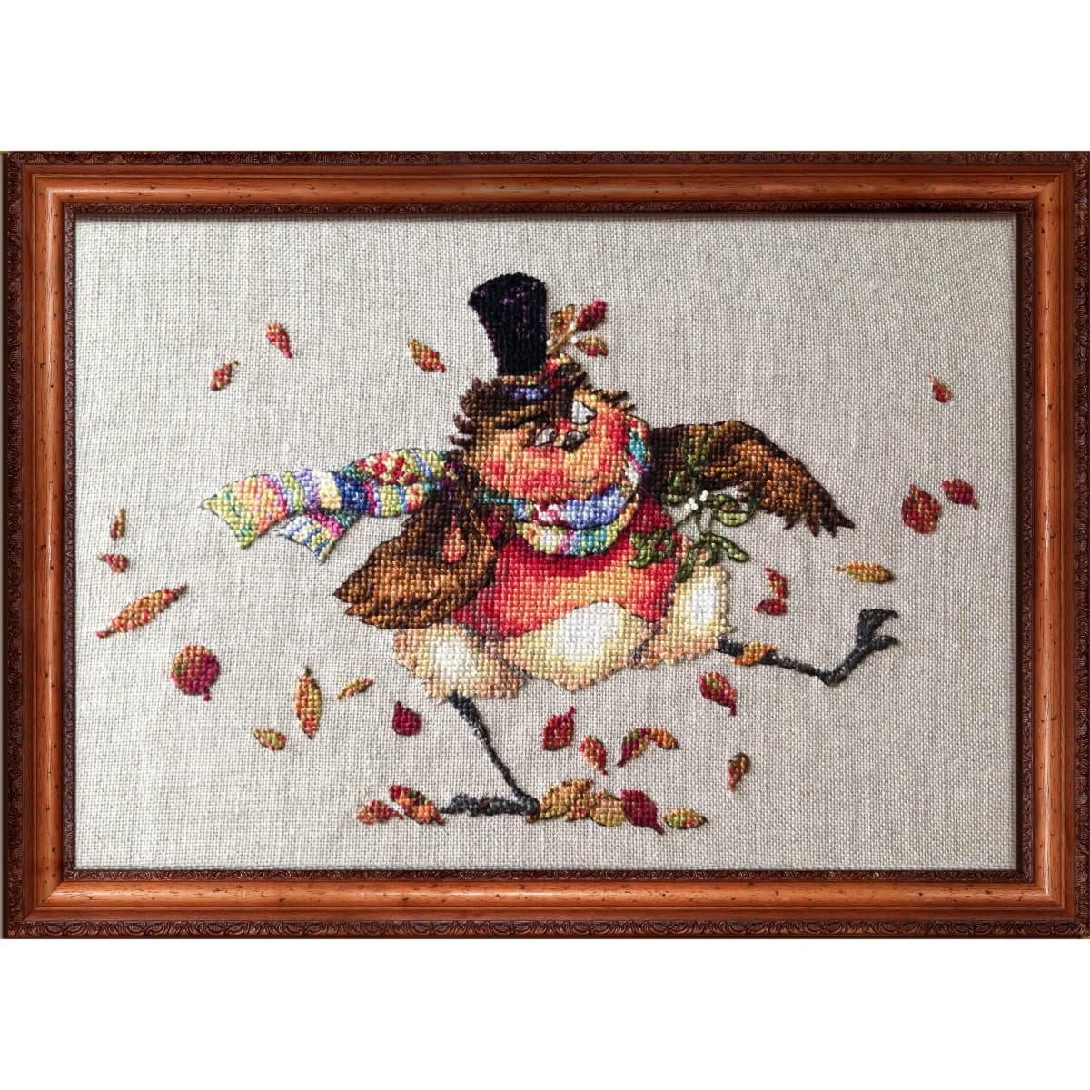 Kreativset Nimue Kreuzstich Set "Robins Jig", Zählmuster, 157-H01K, 23x15cm