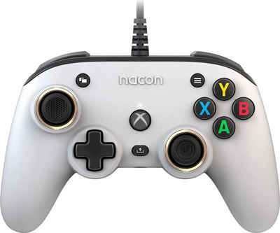 nacon Nacon NA005301 Xbox Compact Controller PRO, kabelgebunden, USB, weiß Gaming-Controller