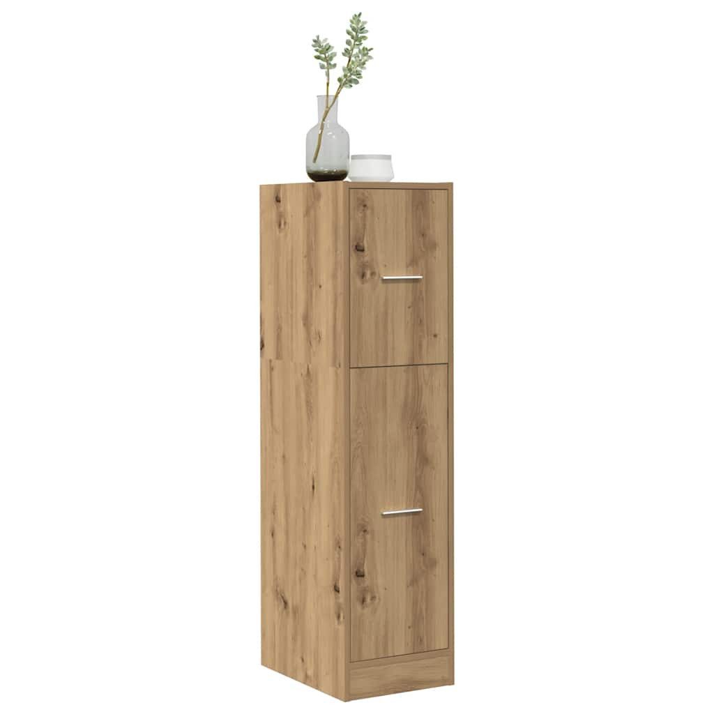 vidaXL Apothekerschrank Apothekerschrank Artisan-Eiche 30x41x118 cm Holzwerkstoff