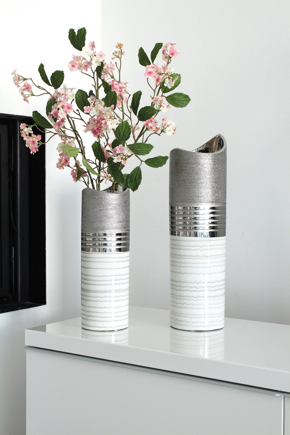 GILDE Dekovase Lavena (1 St), aus Keramik, Höhe ca. 44 cm günstig online kaufen