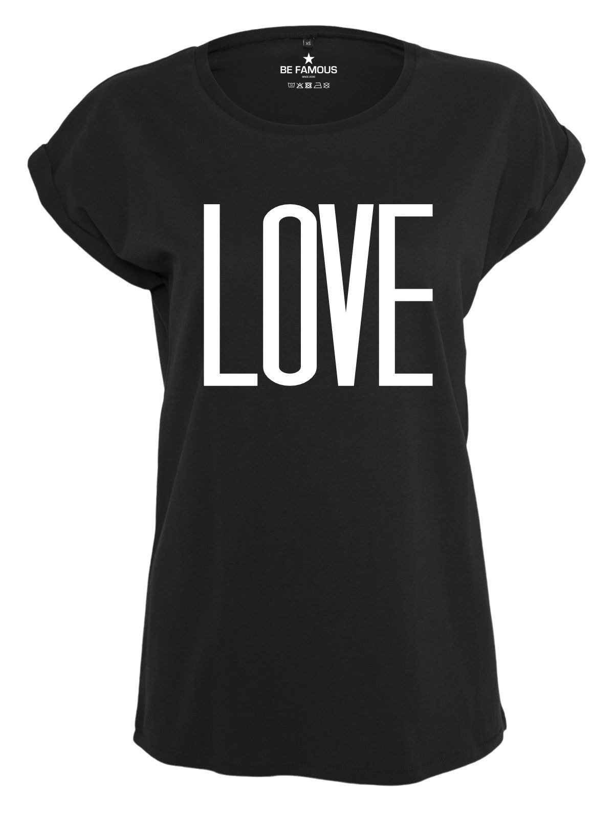 Be Famous Print-Shirt Classic Roll Up günstig online kaufen