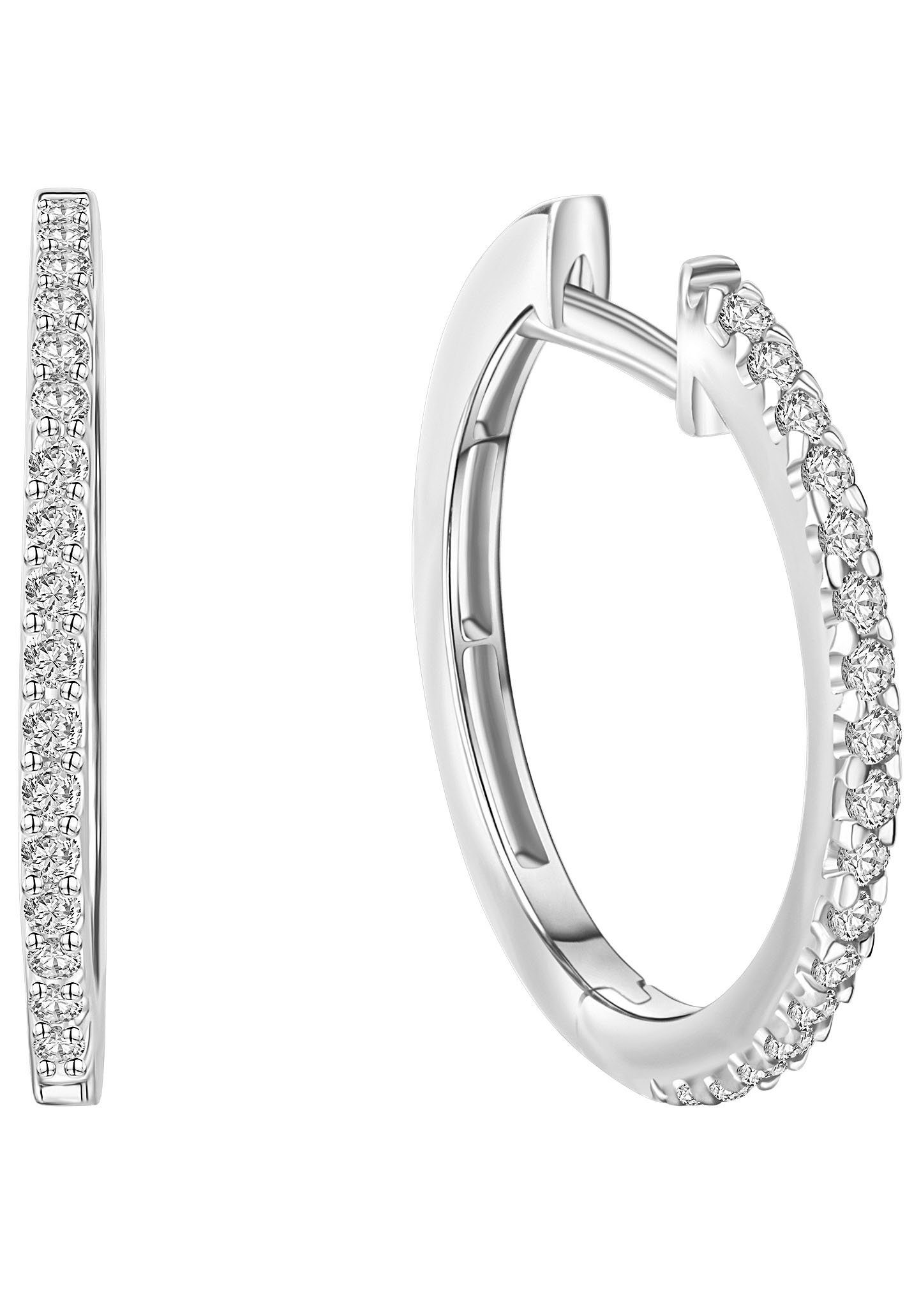 Paar Creolen Schmuck Geschenk Gold 375 Ohrschmuck Creole