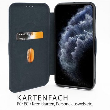 CoolGadget Handyhülle Business Premium Hülle für Samsung Galaxy S21 Ultra 6,8 Zoll, Handy Tasche mit Kartenfach für Samsung S21 Ultra 5G Schutzhülle
