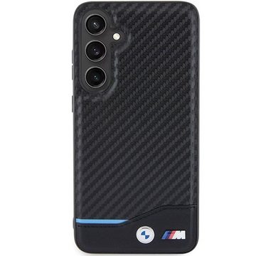 BMW Smartphone-Hülle BMW Samsung Galaxy S24 Plus Leather Carbon