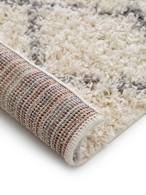 Hochflor-Teppich Soho, benuta, rechteckig, Höhe: 31 mm, Kunstfaser, Berber, Ethno-Style, Wohnzimmer