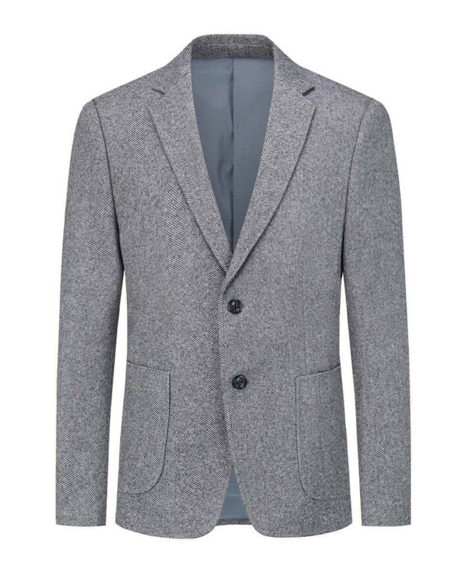 Allthemen Sakko im Slim Fit lässige Anzugjacke mit Streifen günstig online kaufen