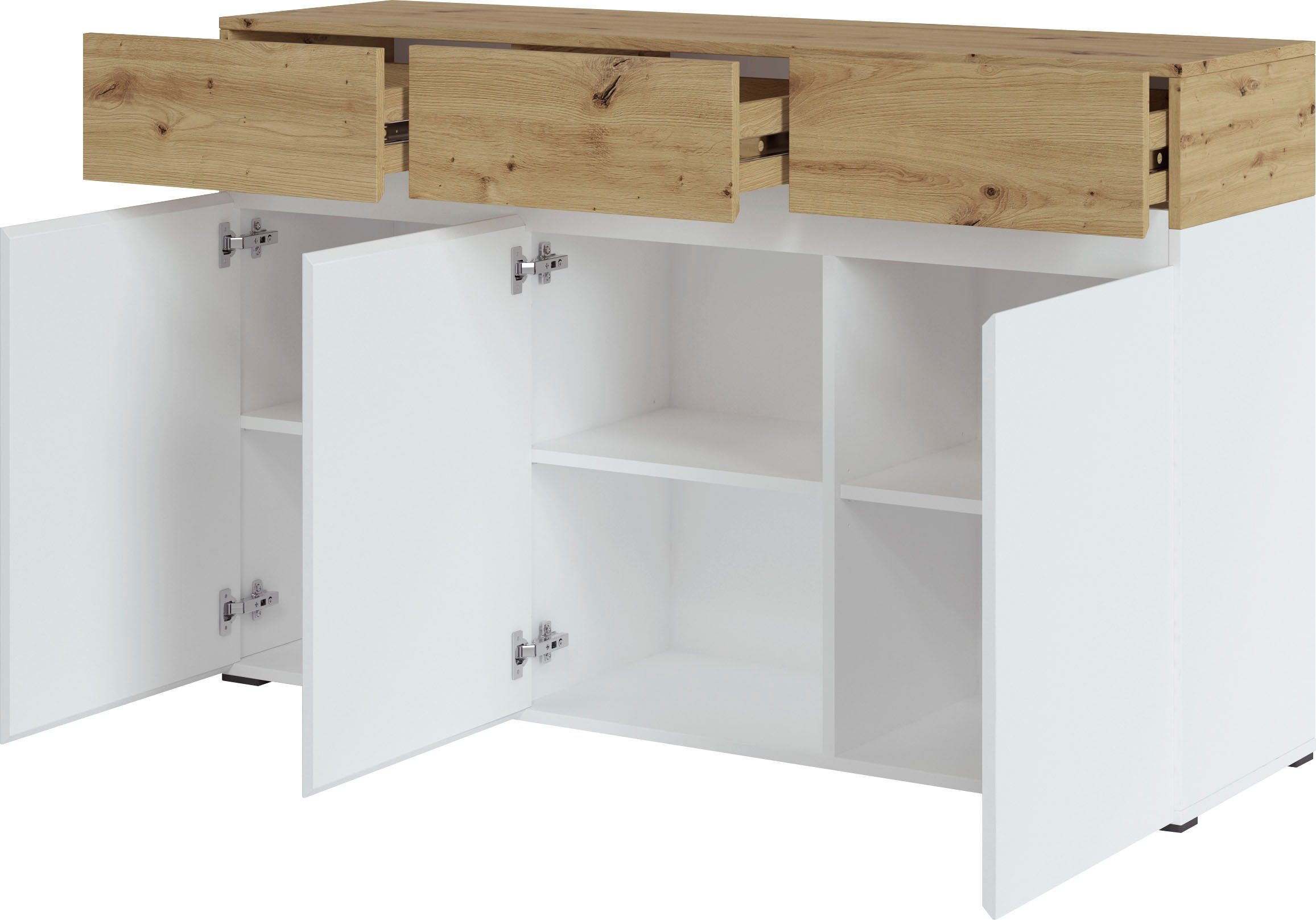 Home affaire Sideboard Rimini, Breite 135 cm