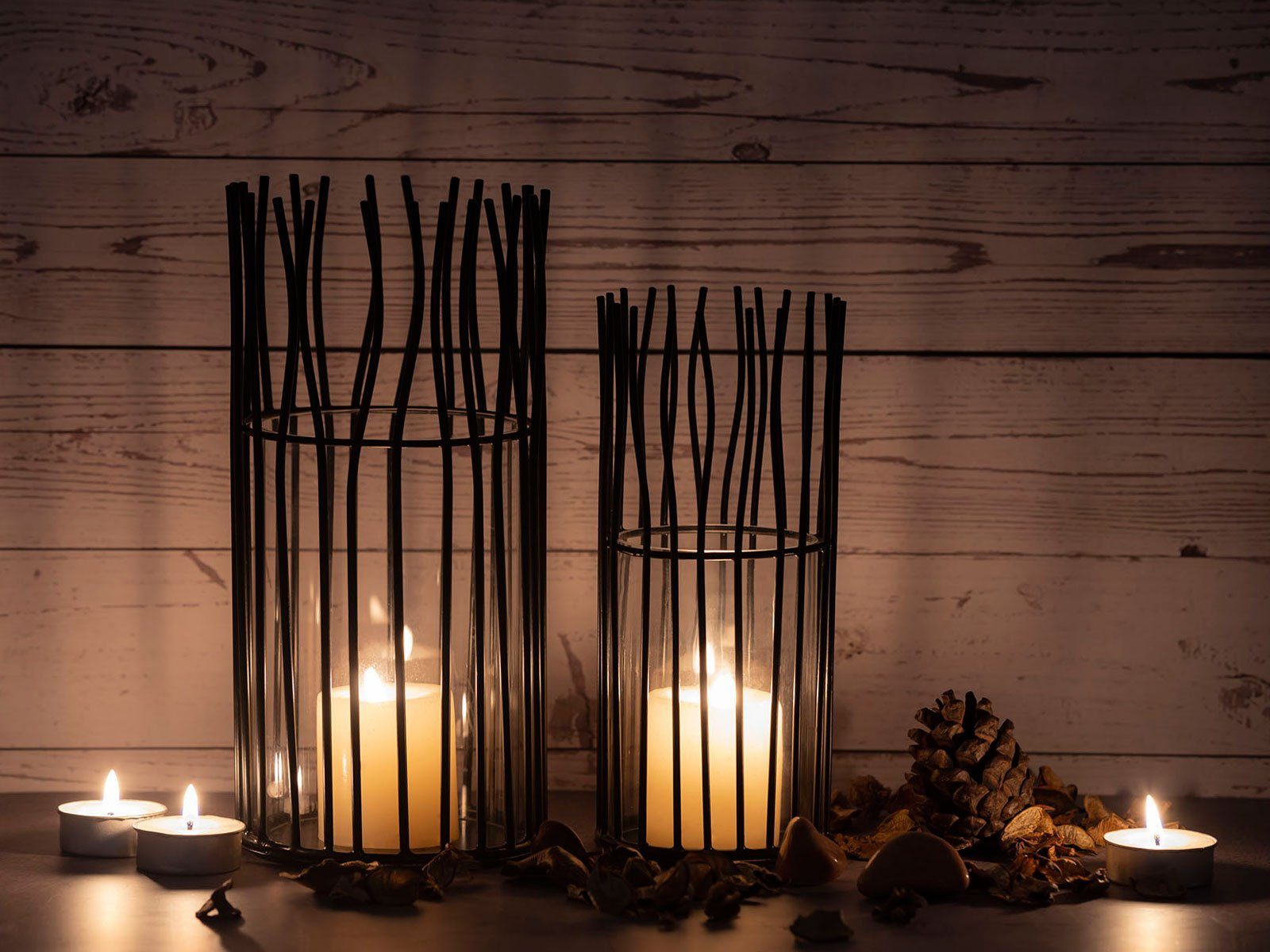 Casamia Windlicht Kerzenständer Kerzenhalter Teelichthalter Kerzenständer günstig online kaufen