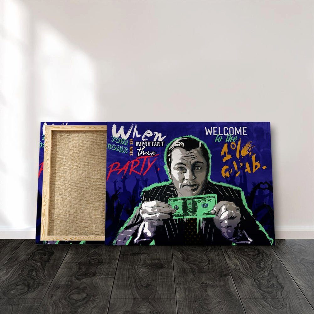 Leinwandbild, Modernes club Club Motivationswandbild DOTCOMCANVAS® weißer 1% Rahmen the Welcome to