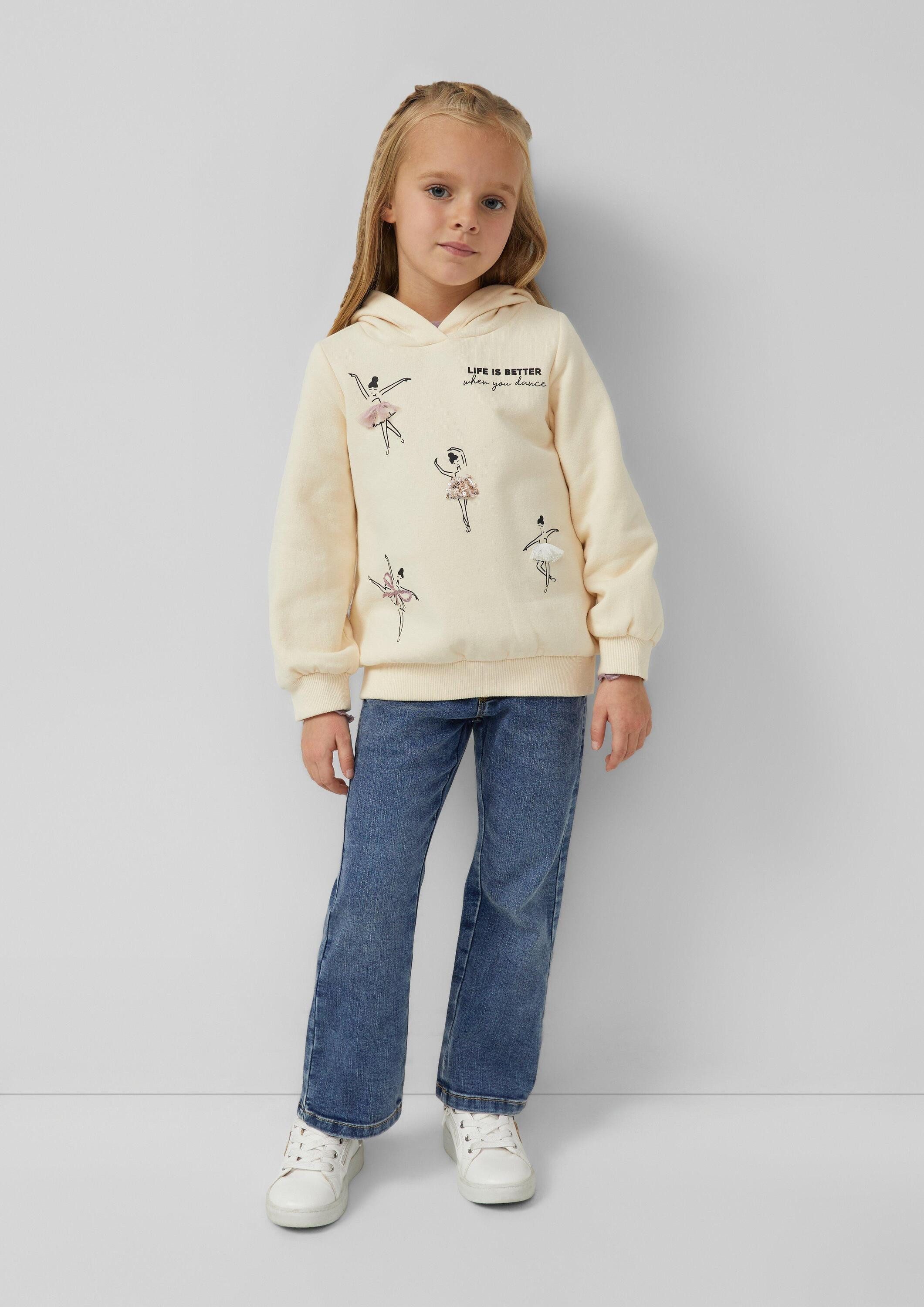 s.Oliver Sweatshirt Sweatshirt Kuscheliger Hoodie mit Artwork – Bild 3 von 4