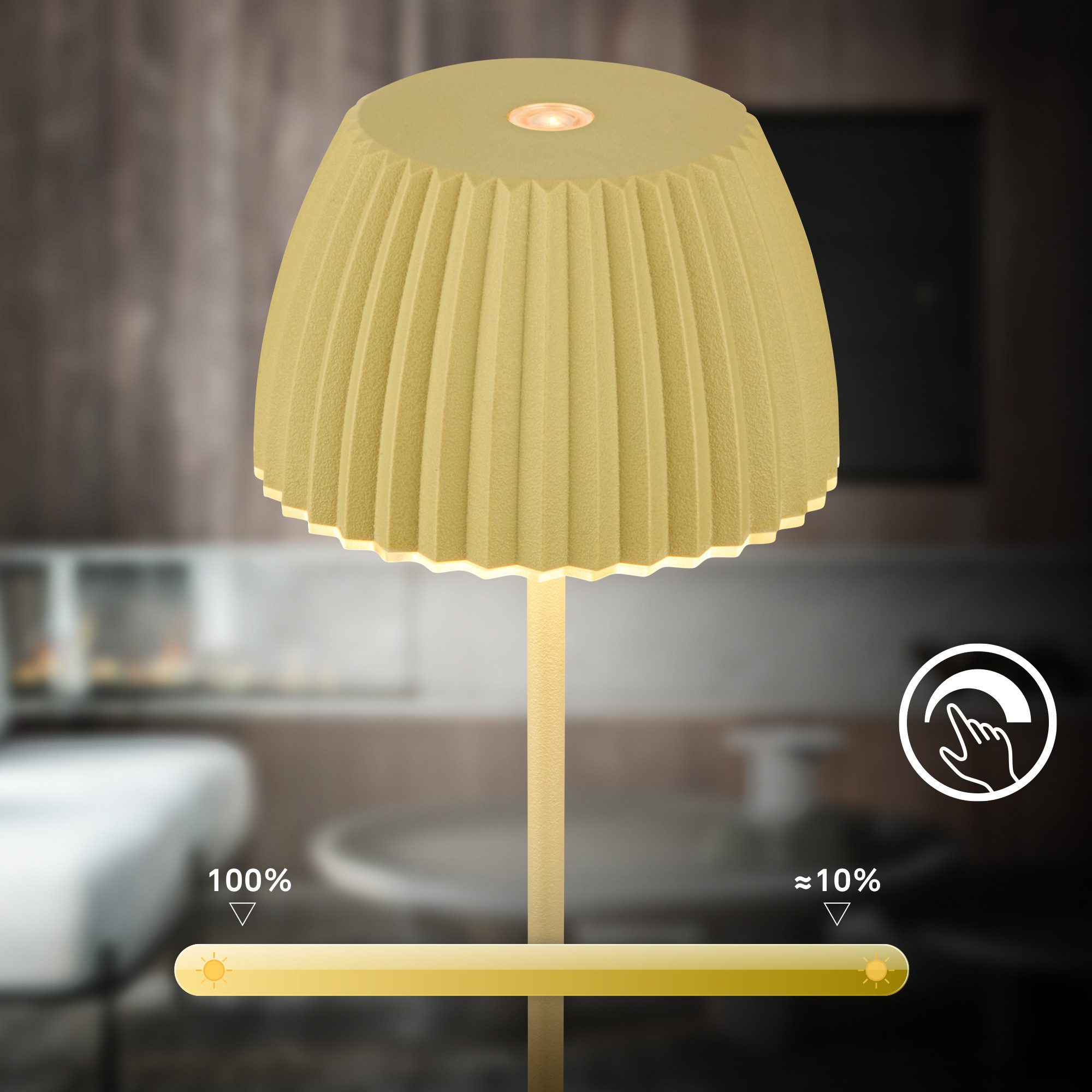 Briloner Leuchten LED Tischleuchte Akku LED Tischleuchte, LED fest integriert – Bild 4 von 5