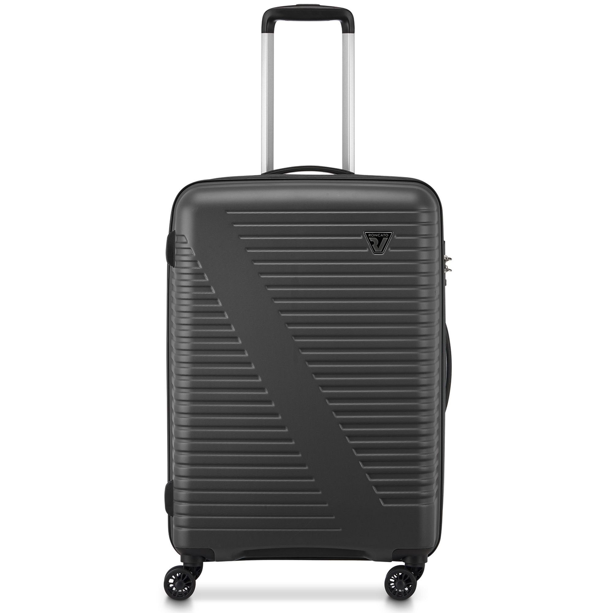 RONCATO Hartschalen-Trolley Sunlite, 4 Rollen, ABS nero