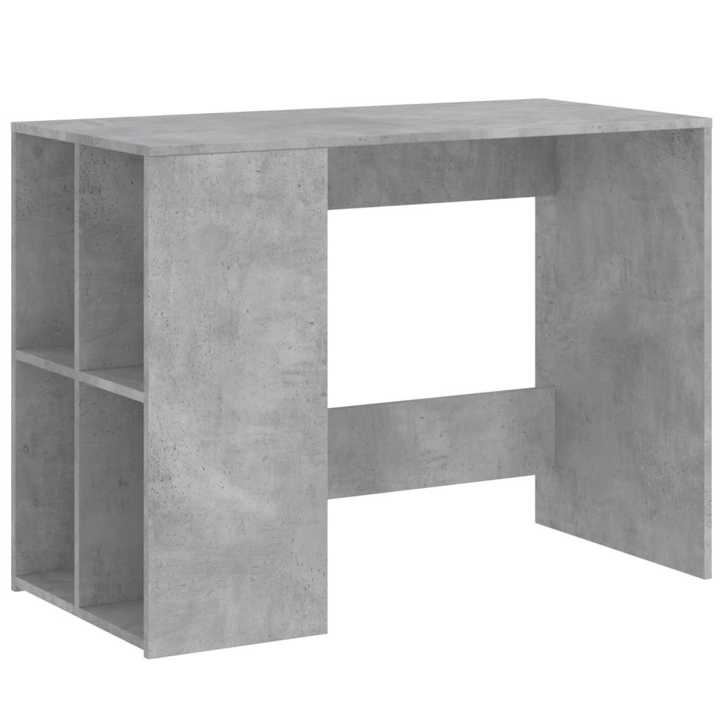 vidaXL Schreibtisch Schreibtisch Betongrau 102x50x75 cm Holzwerkstoff