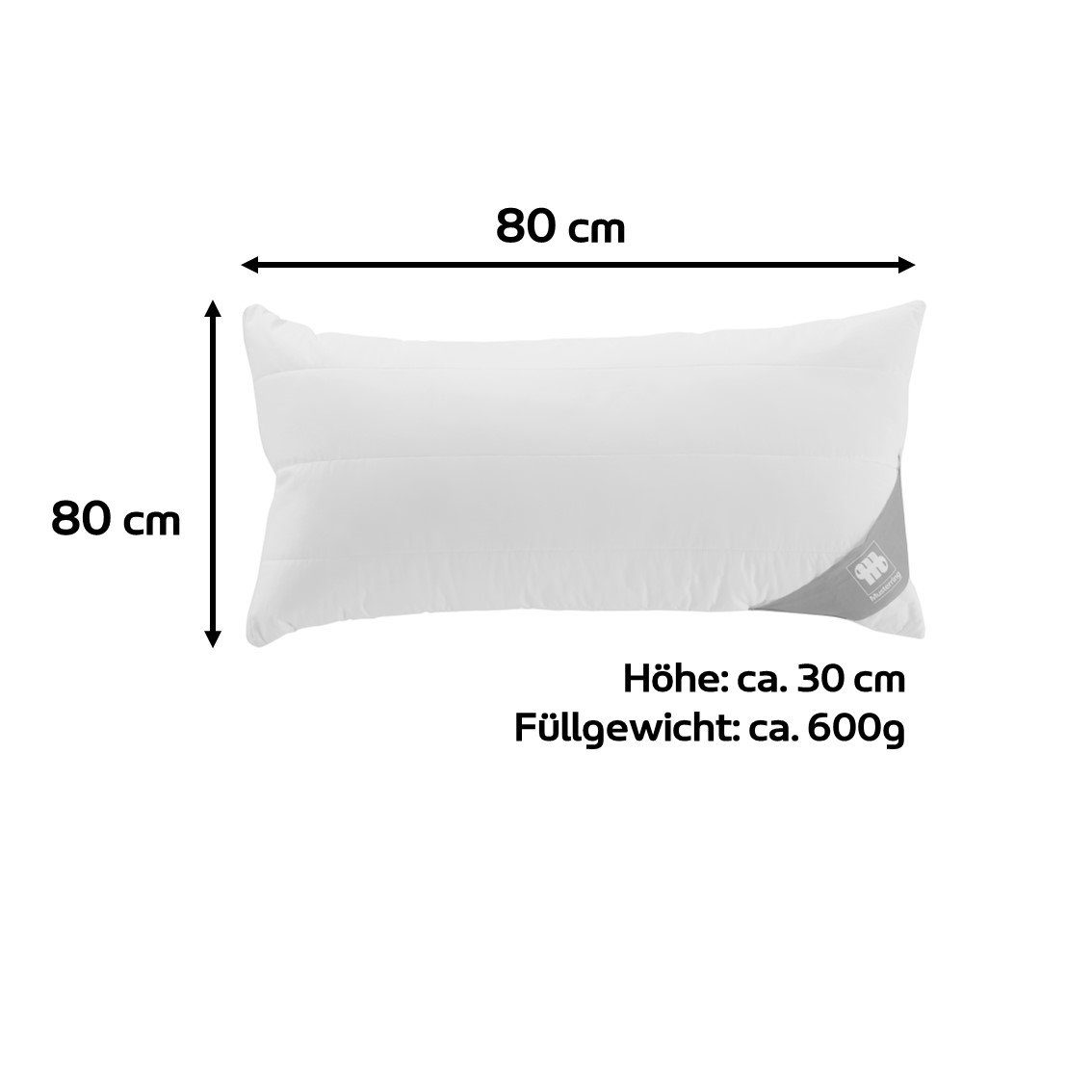 Baumwolle, Bezug: 100% Kopfkissen 3D-Hohlfaser, 100% Füllung: Made Musterring, Germany in MOONZ, allergikergeeignet,