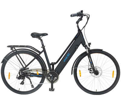 smartEC E-Bike »Trek-28D«, 7 Gang Shimano, Kettenschaltung, Hinterrad-Nabenmotor 250,00 W, 36V/13AH, 468 WH, Hinterrad-Nabenmotor, 5 Stufen