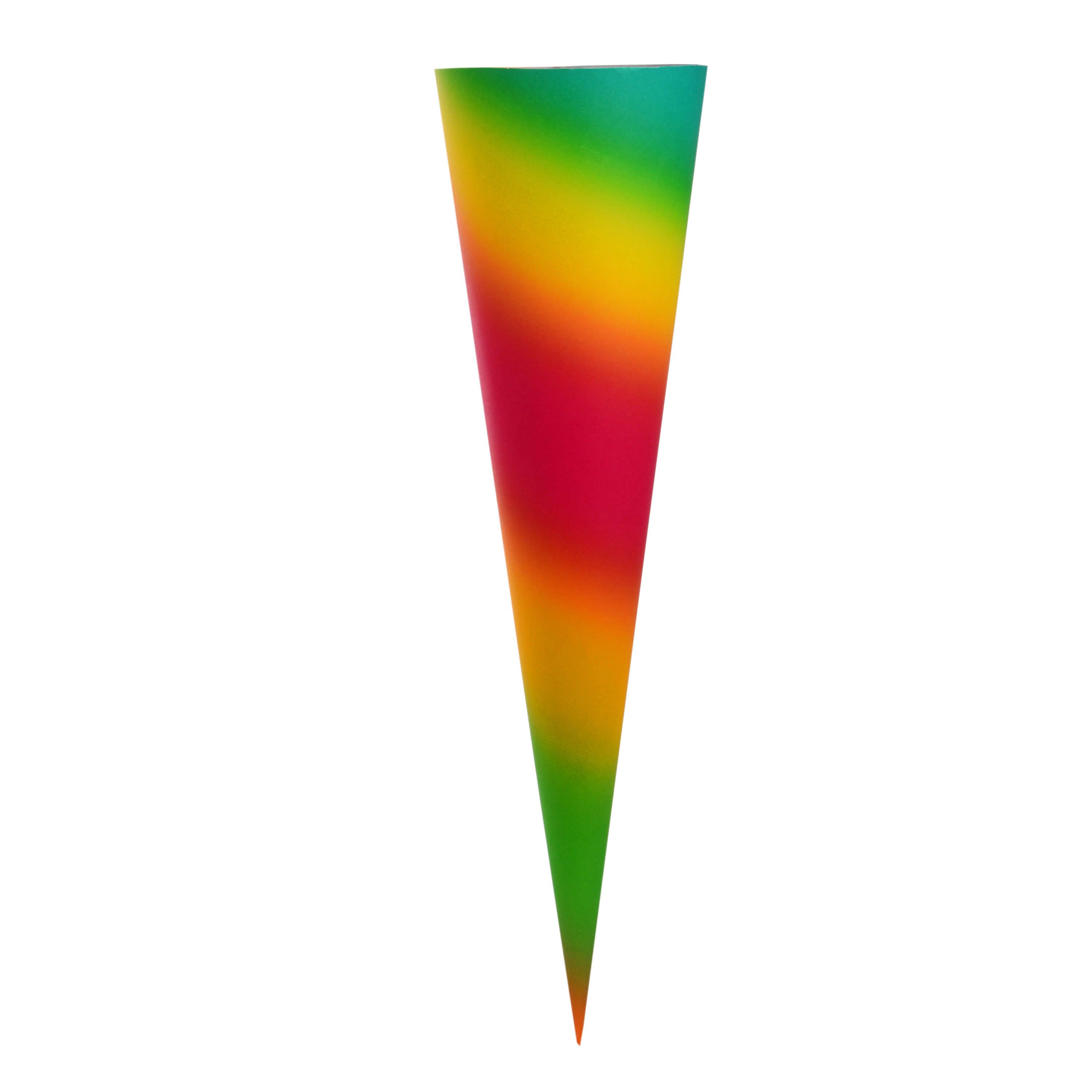 Goldbuch Schultüte Goldbuch Bastelschultüte Regenbogen - 70cm, Verschluss ohne