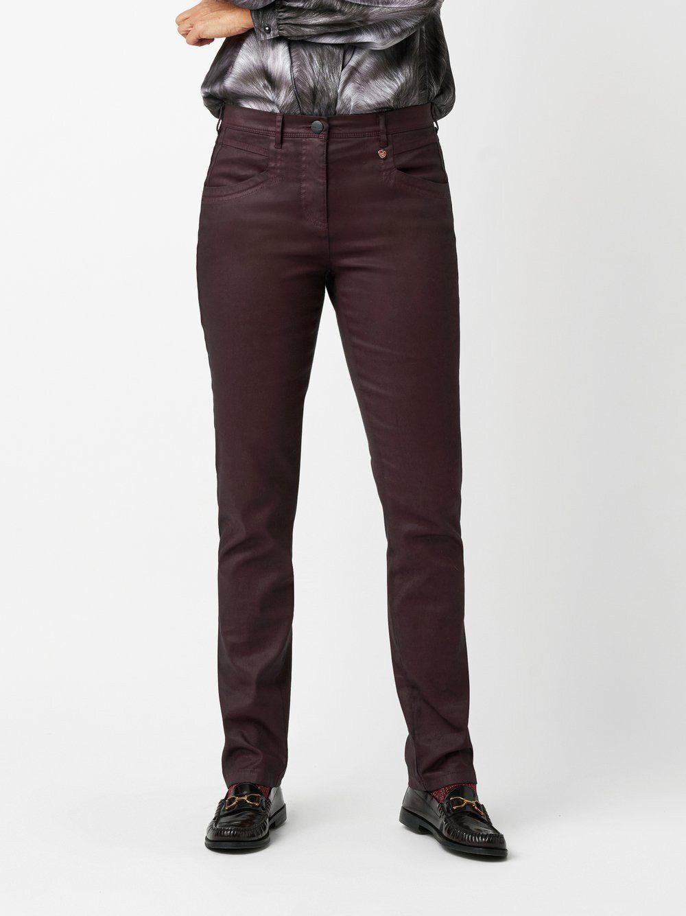 Relaxed by TONI Stretch-Hose Meine beste Freundin in Lederoptik günstig online kaufen