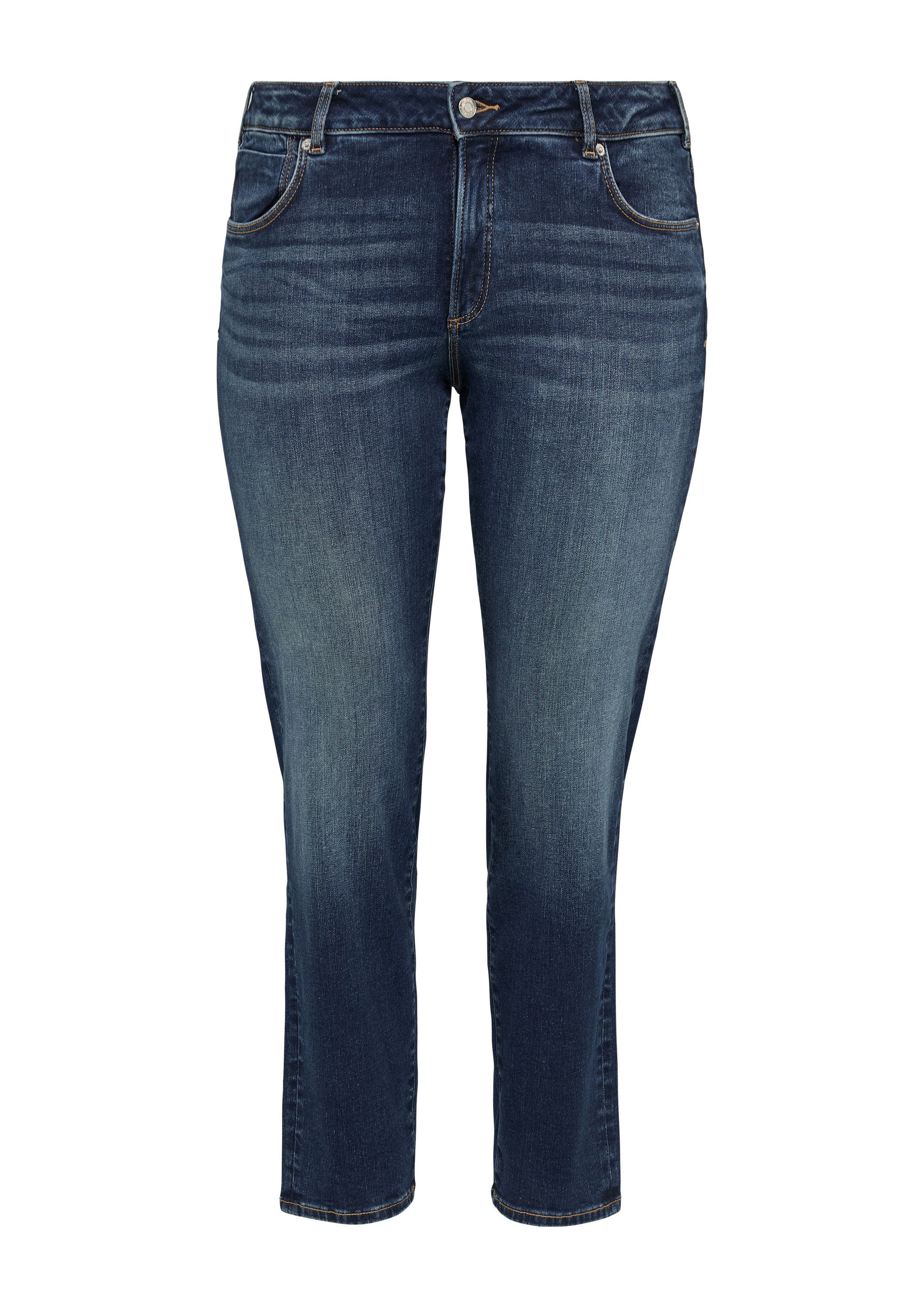 s.Oliver Weite Jeans Jeans-Hose Jeans / Curvy Fit / Mid Rise / Slim Tapered günstig online kaufen