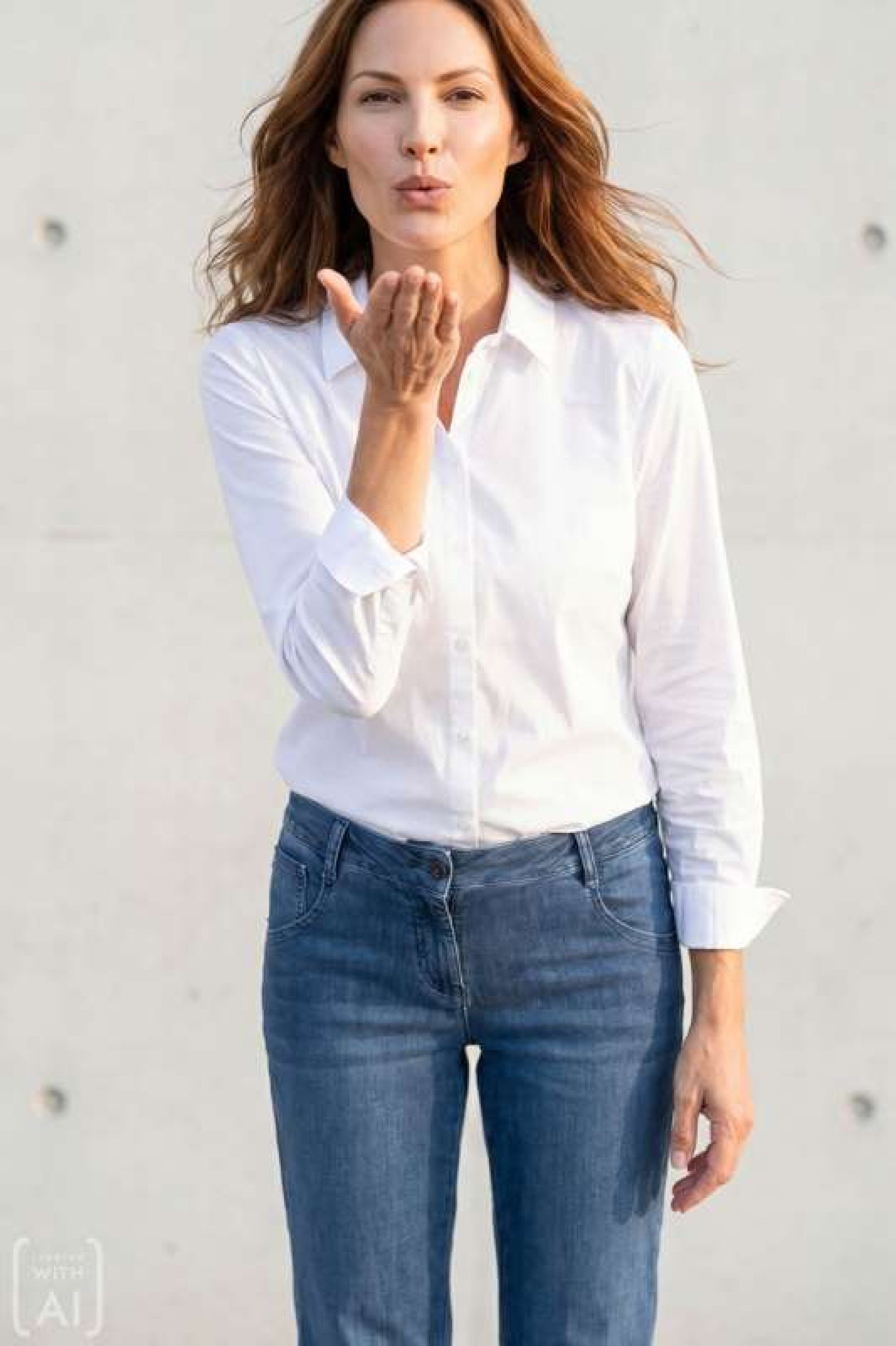 Kenny S. Klassische Bluse BLUSE M. KRAGEN