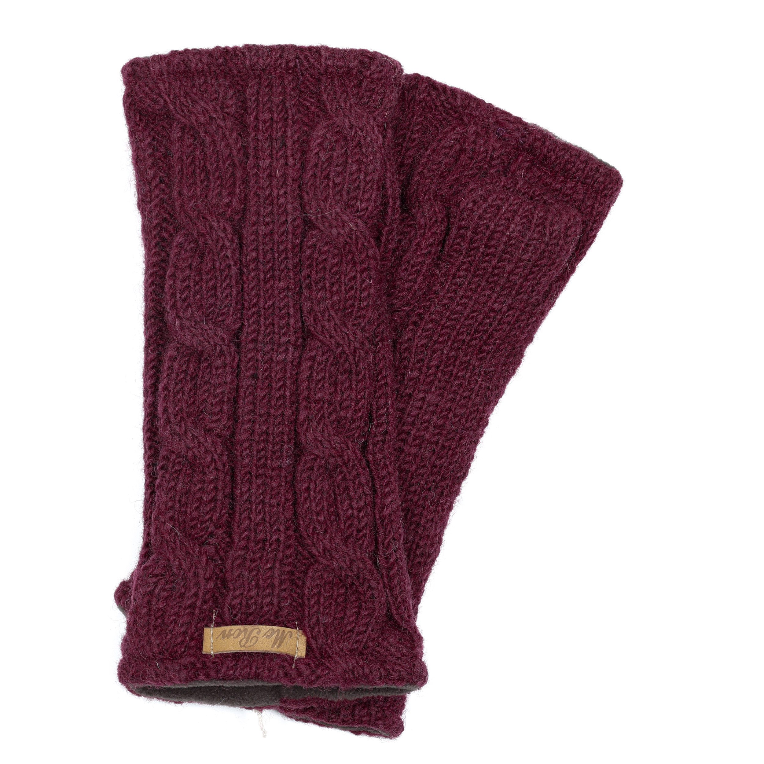 McRon Armstulpen Pulswärmer Modell Emily im Zopfmuster gestrickt, mit hohem günstig online kaufen