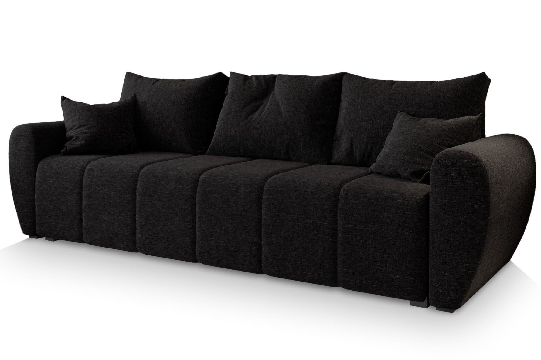 Masseno Sofa MADISON mit Schlaffunktion, Schlafsofa, Couch mit Bettkasten