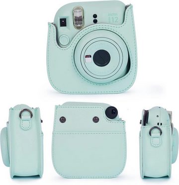Fivejoy PU-Kameratasche Kamera-Zubehörset kompatibel mit Instax Mini 12/11/9 Sofortbildkamera
