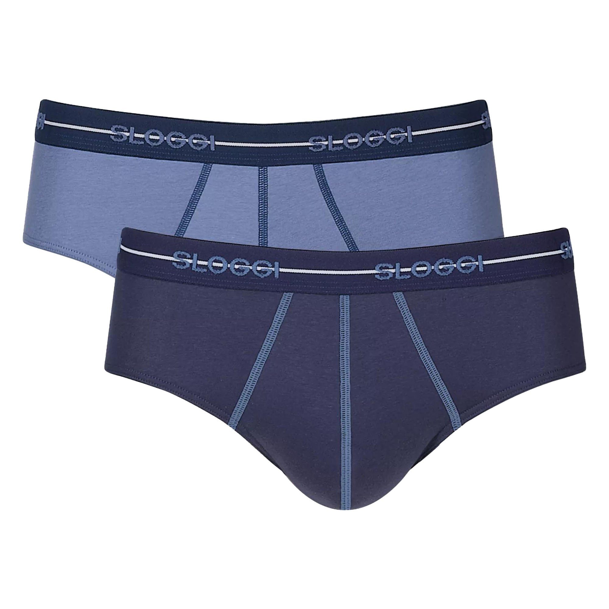 Slip Herren Slip 2er Pack Baumwollmischung