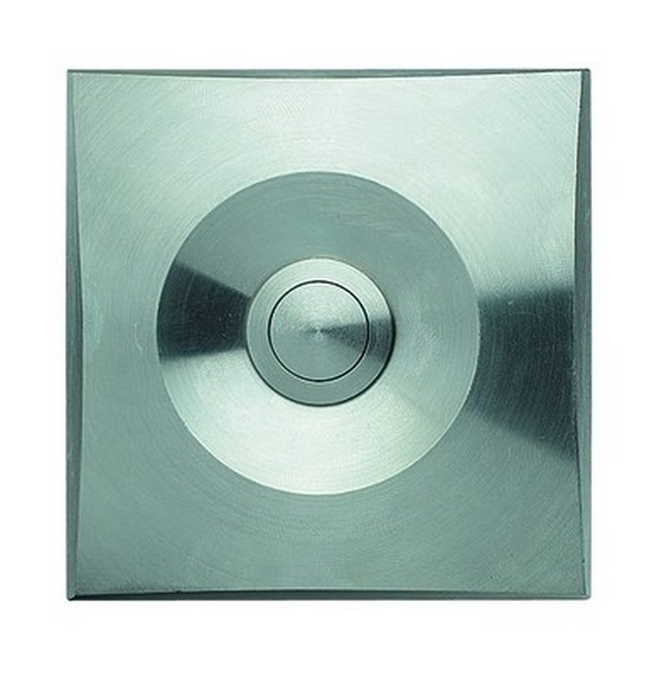 GROTHE Türklingelknopf, Klingeltaster rostfreier Stahl edelstahl Aufputz eckig 16 mm