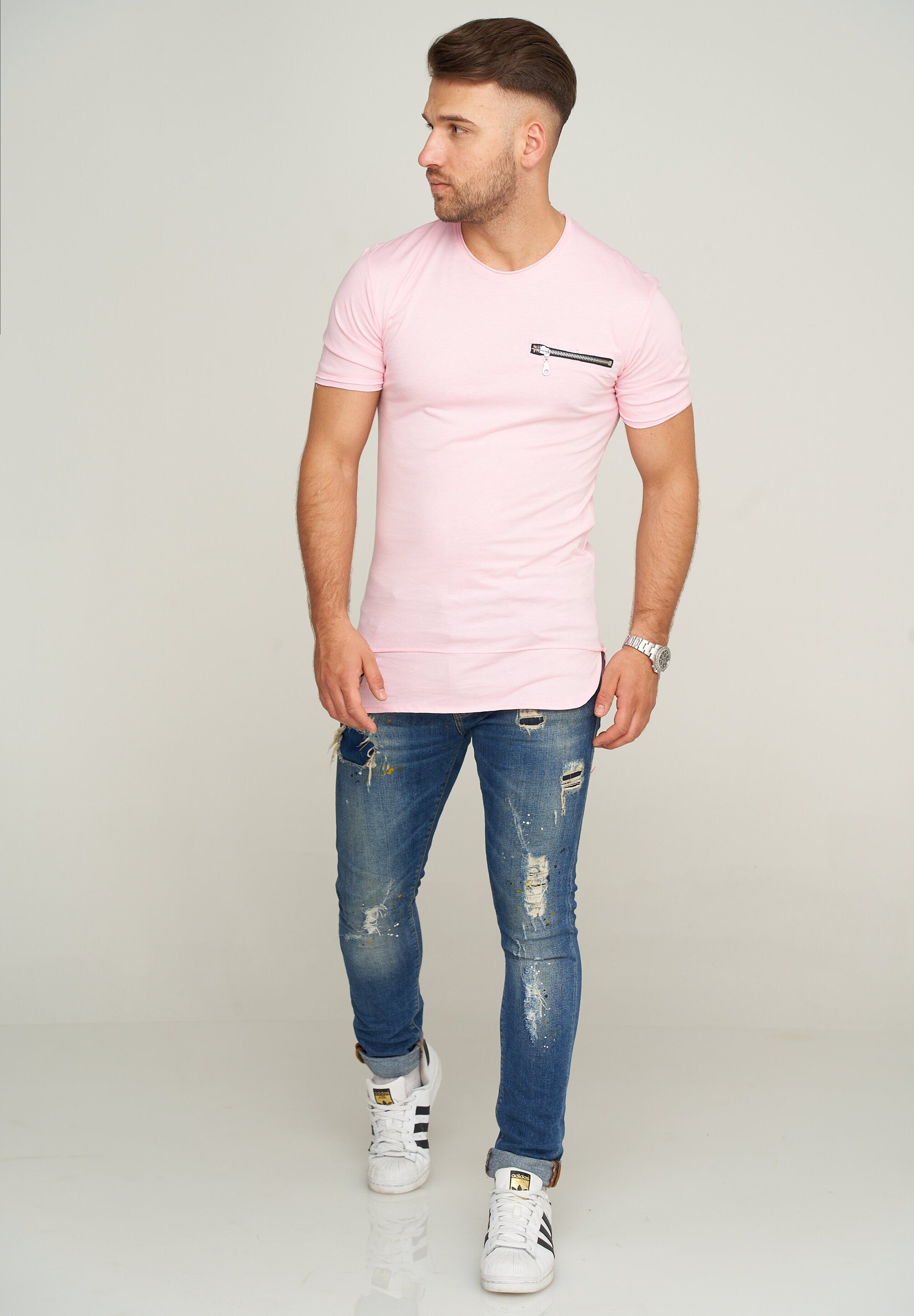 2Y Premium im Oversize-Stil T-Shirt Rosa 2YGALENA