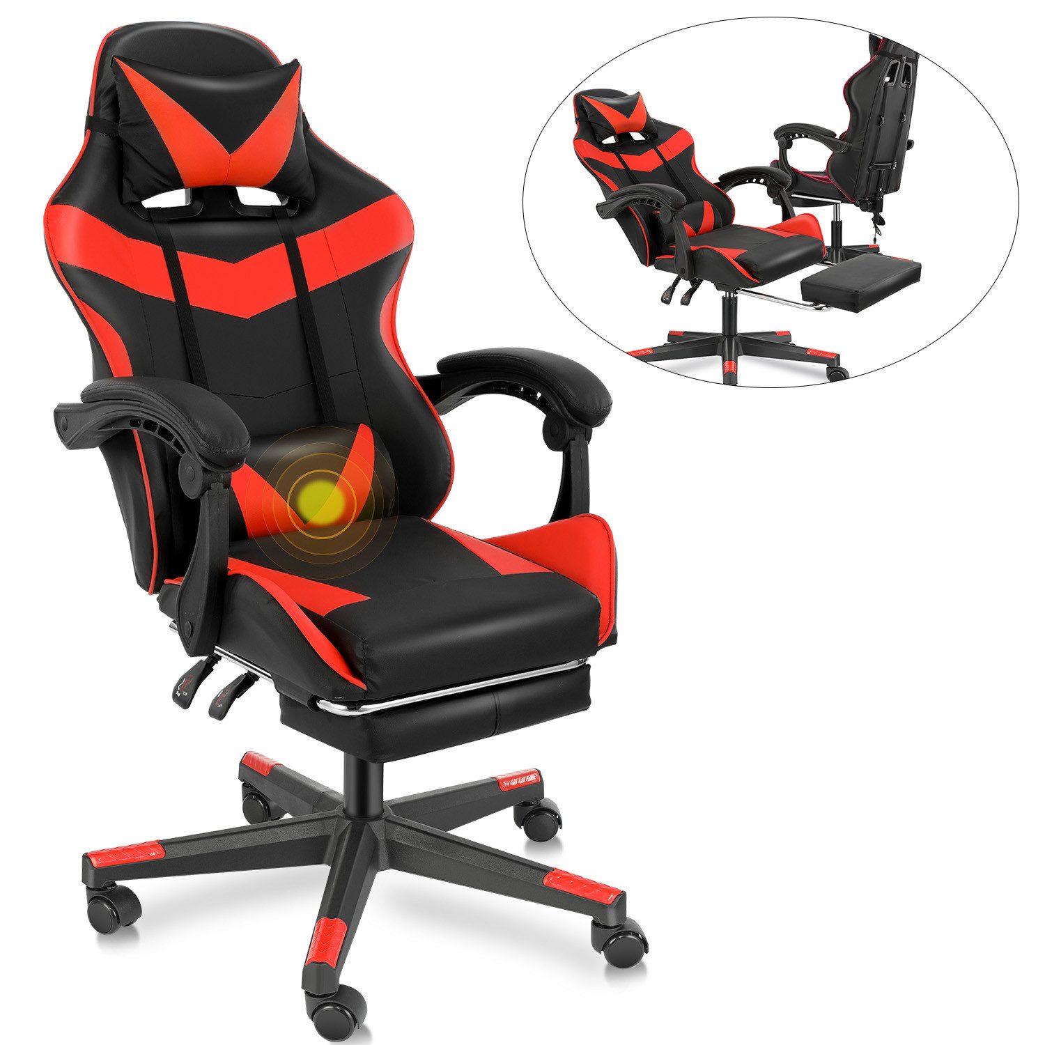LOVONLIVE Gaming Chair Ergonomischer Gaming Stuhl günstig online kaufen