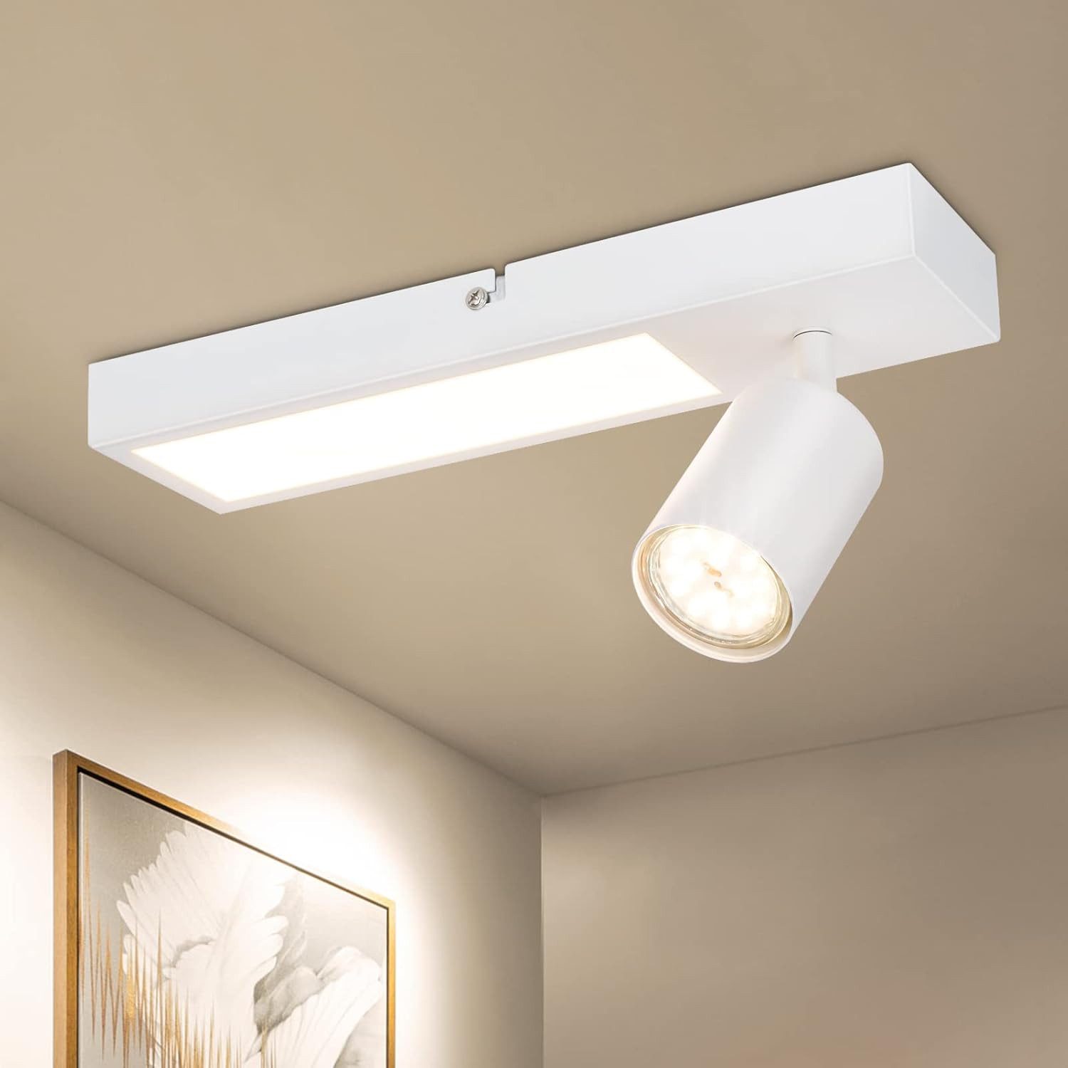 Diyarts LED Deckenstrahler, LED wechselbar, Warmweiß, günstig online kaufen