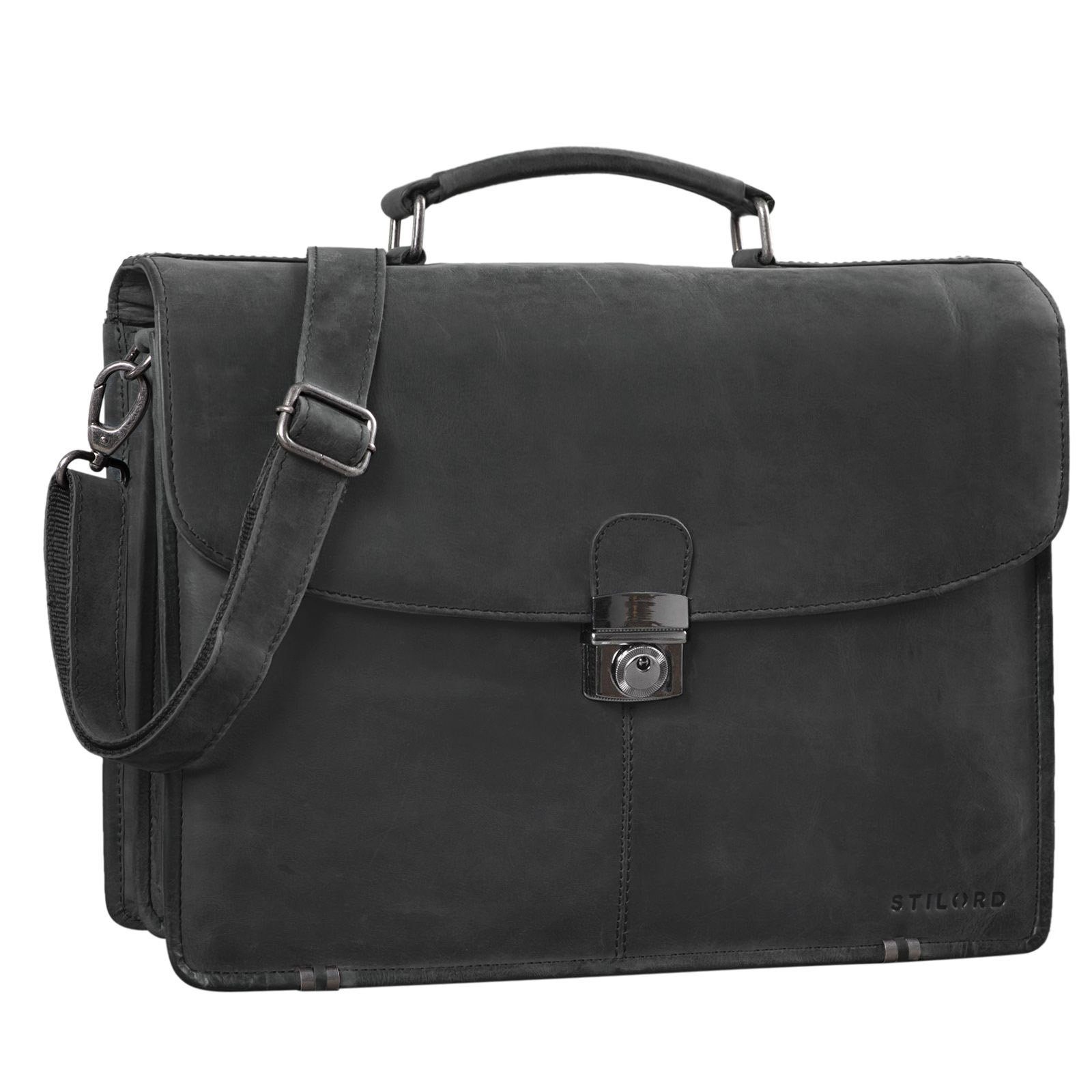 Laptoptasche "Miguel" Klassische Leder Aktentasche Herren