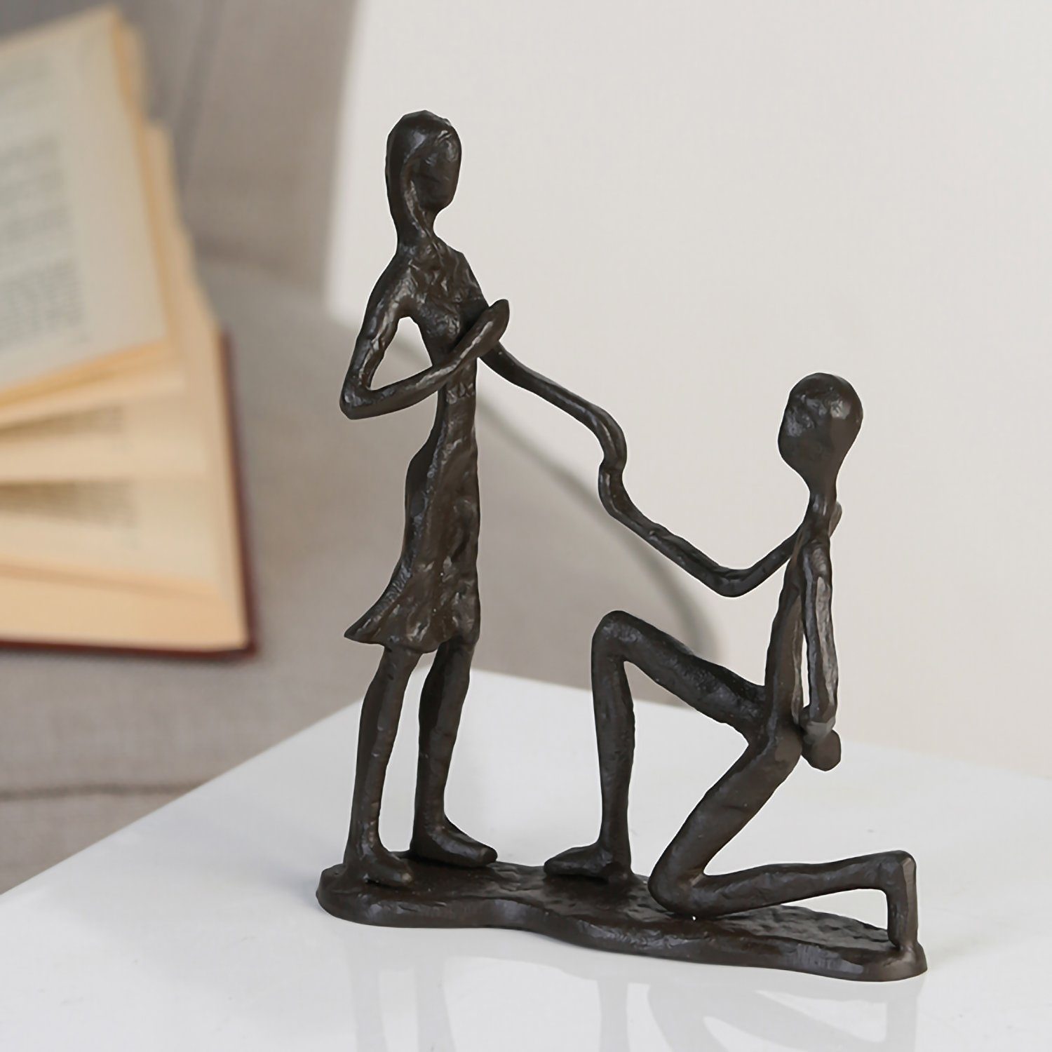 B. Marry Dekofigur 17cm braun x - GILDE - H. GILDE Skulptur Me 13cm